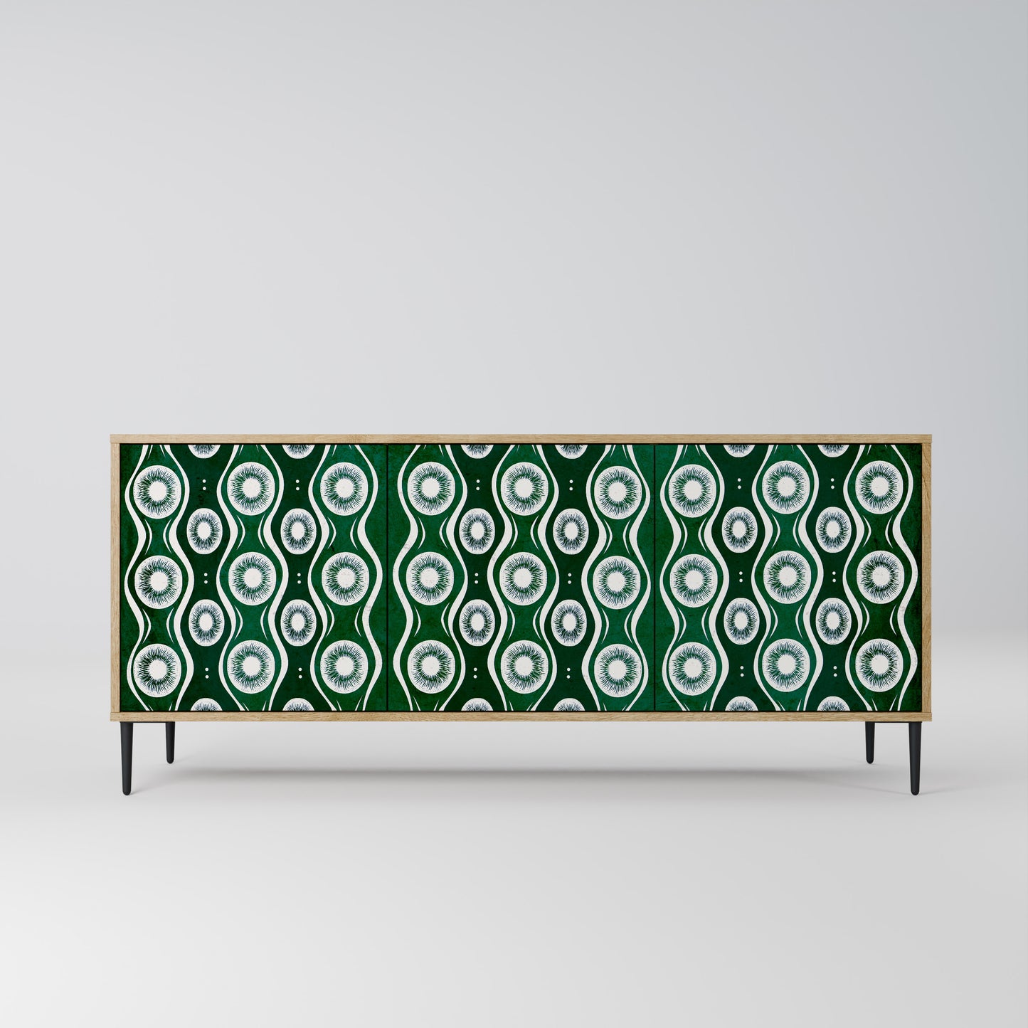Credenza a 3 ante GREEN EYES effetto rovere