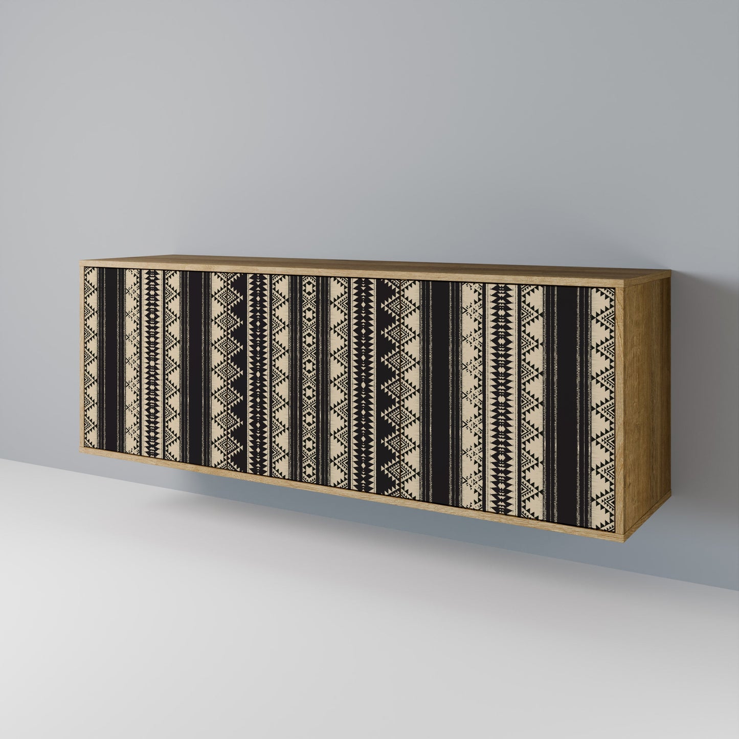 AZTEC 3-Door Sideboard in Oak Effect