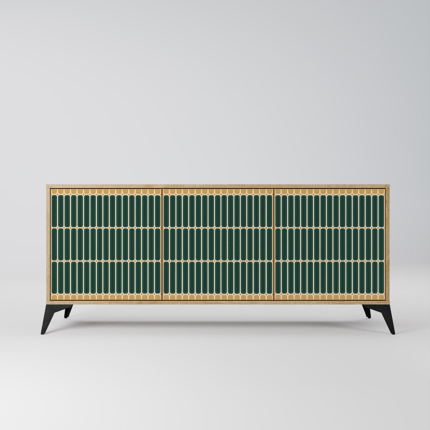 Credenza ILUSION GATE a 3 ante in effetto rovere