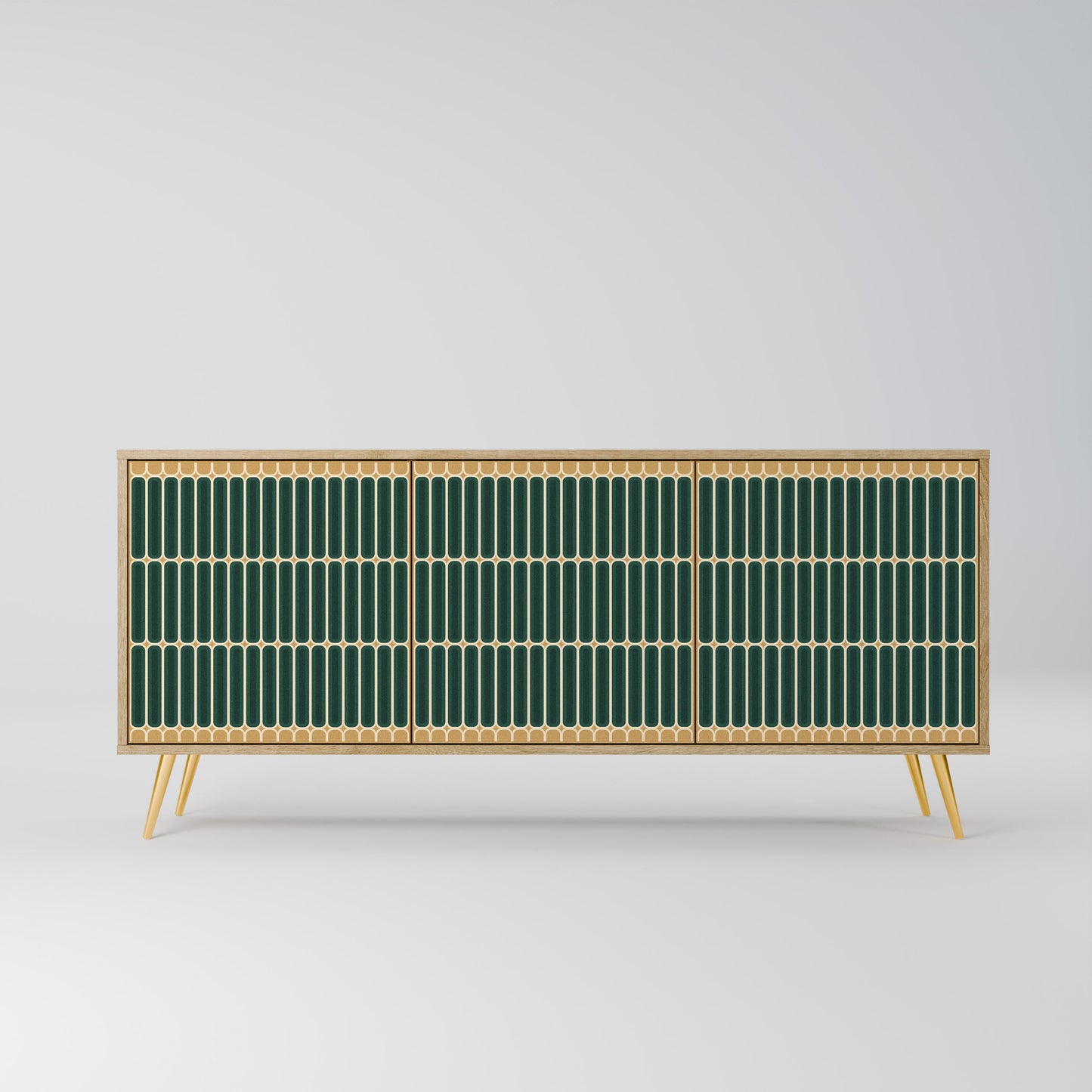 Credenza ILUSION GATE a 3 ante in effetto rovere