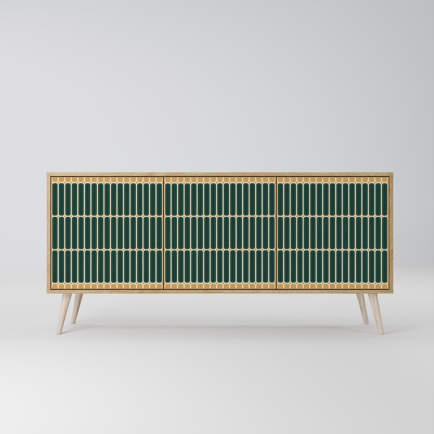 Credenza ILUSION GATE a 3 ante in effetto rovere