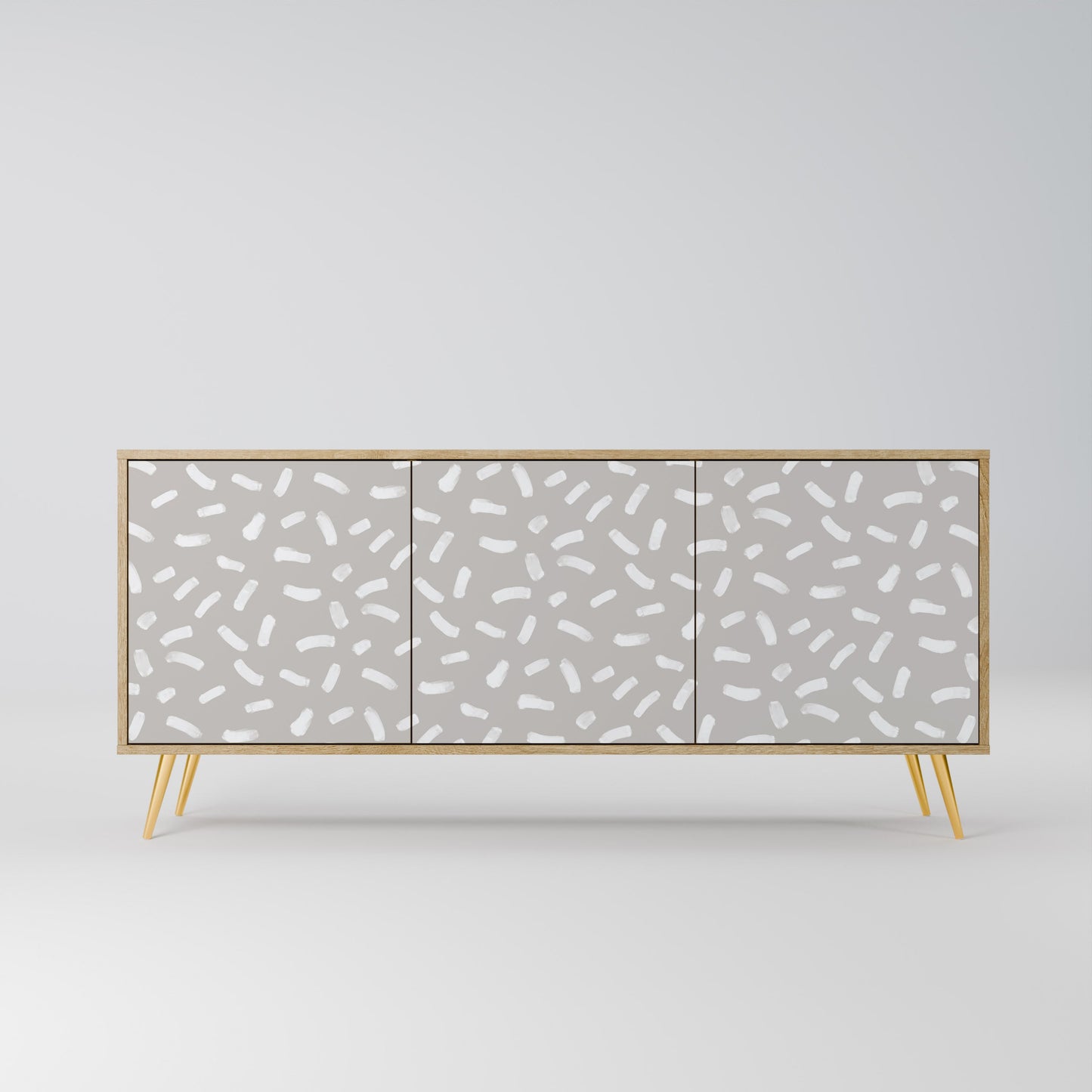 PASSING SECONDS 3-Door Sideboard in Oak Effect