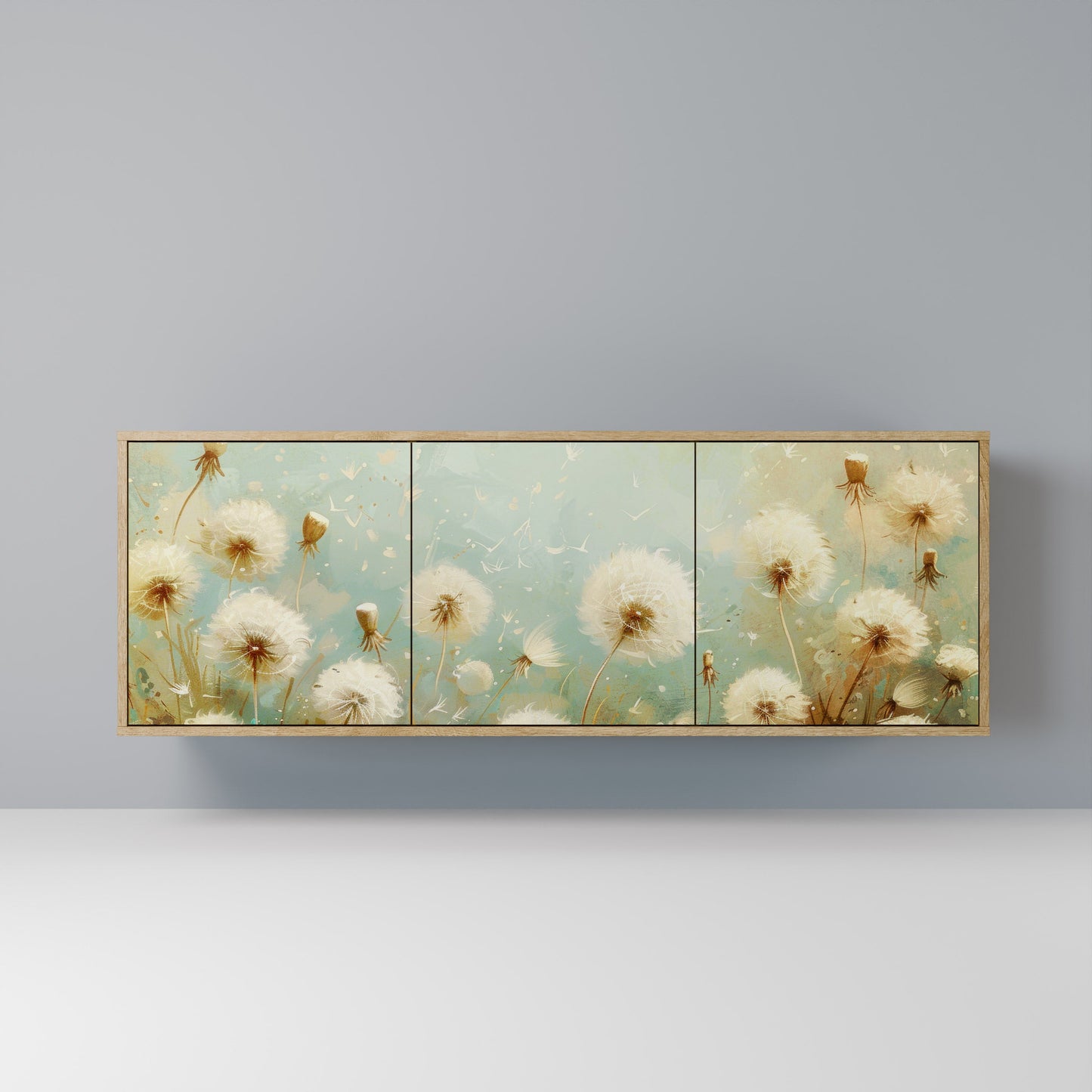 DREAMY MEADOW 3-Door Sideboard in Oak Effect