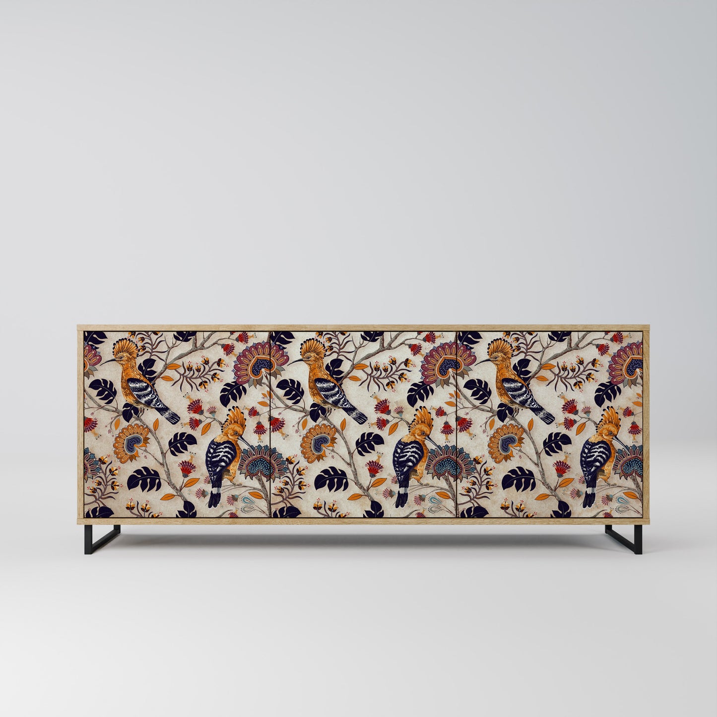 EMINENT HOOPOE 3-Door Sideboard in Oak Effect