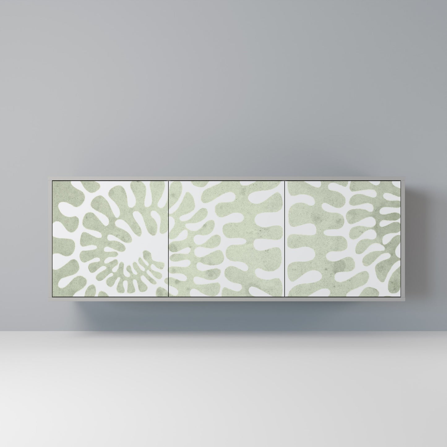 HELIX DANCE 3-Door Sideboard in Grey Finish