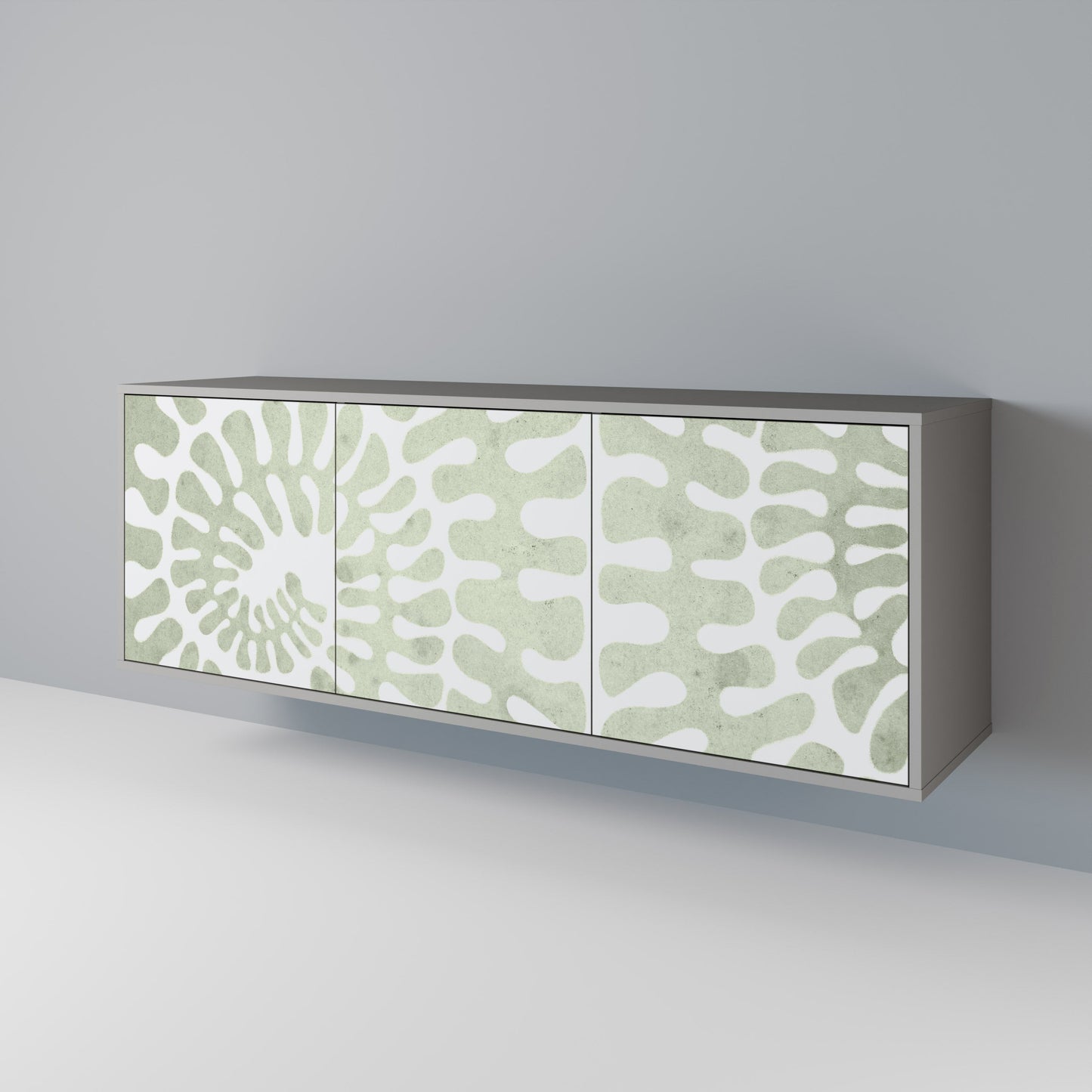 HELIX DANCE 3-Door Sideboard in Grey Finish