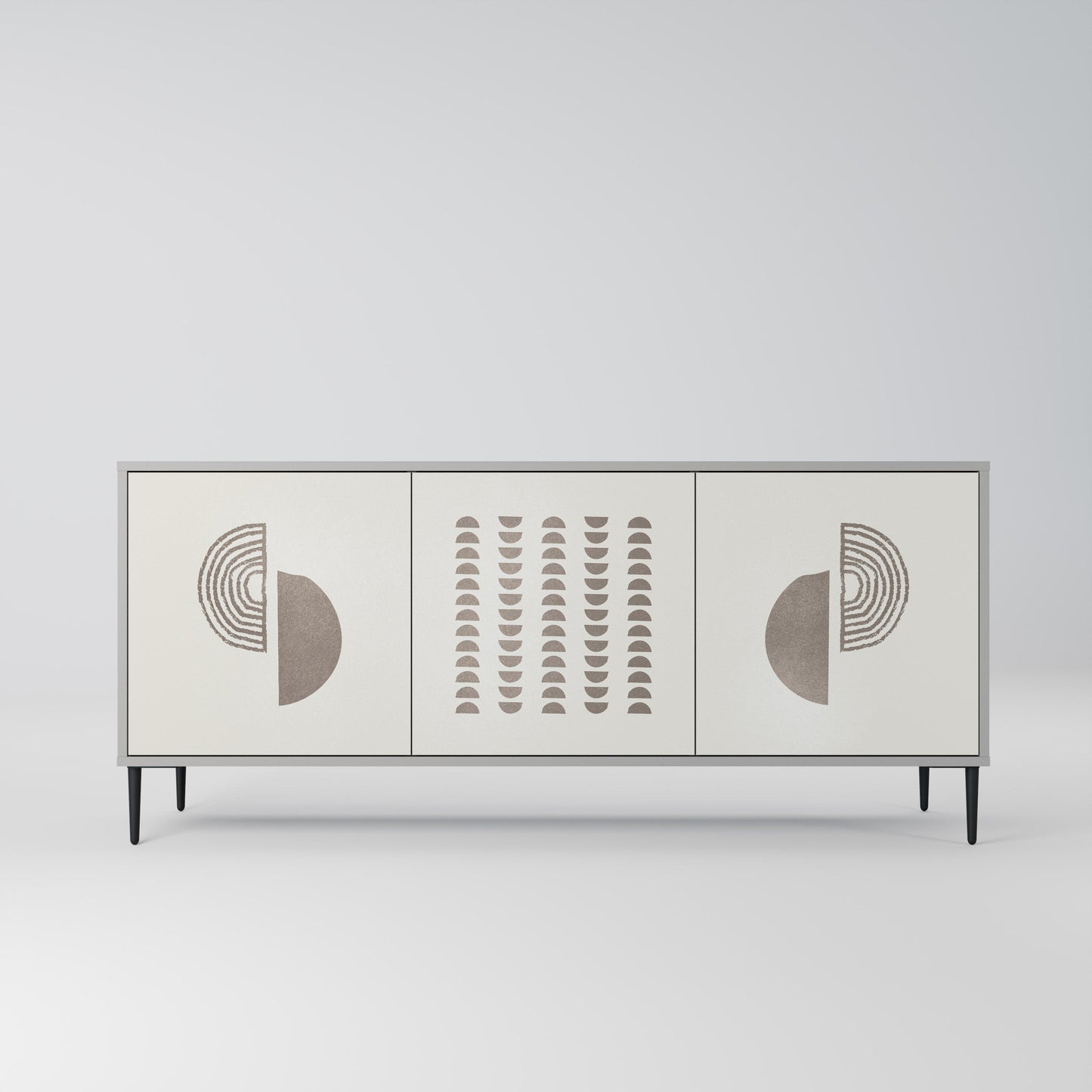 HARMONY ESSENCE 3-Door Sideboard in Grey Finish