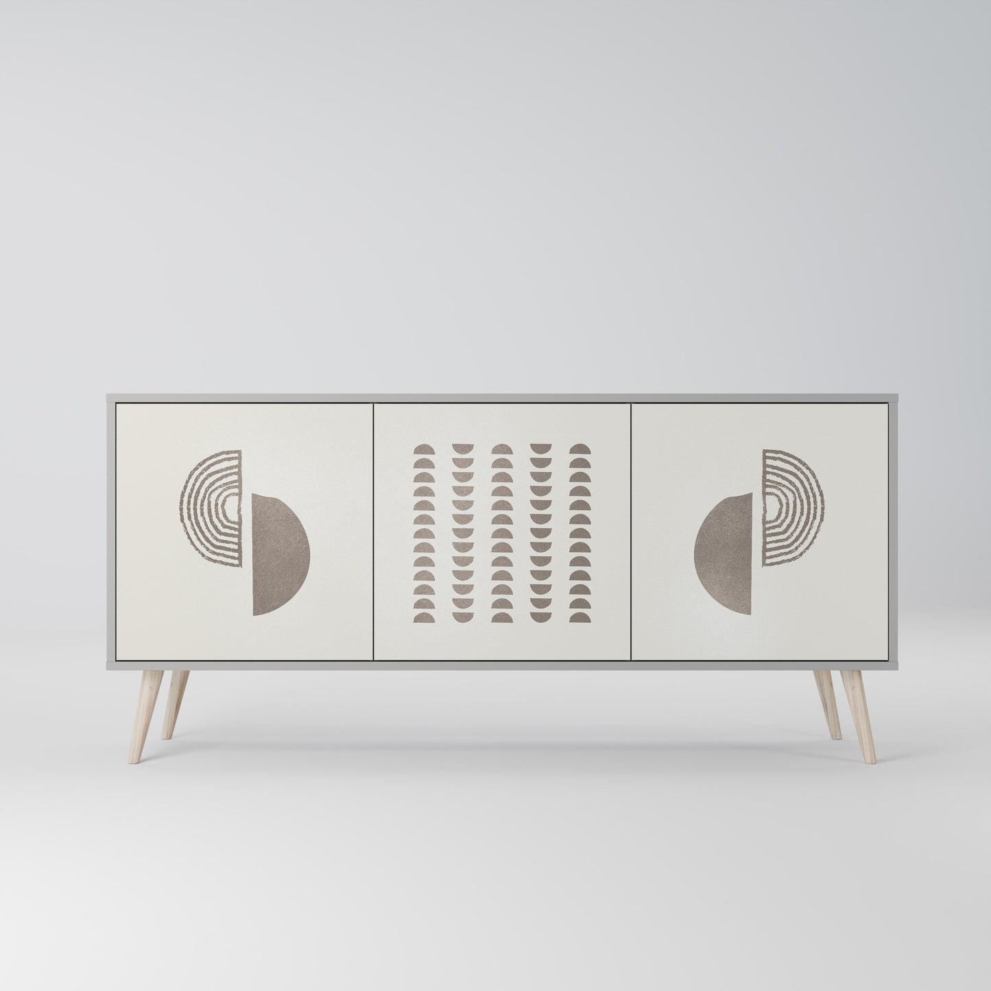 HARMONY ESSENCE 3-Door Sideboard in Grey Finish