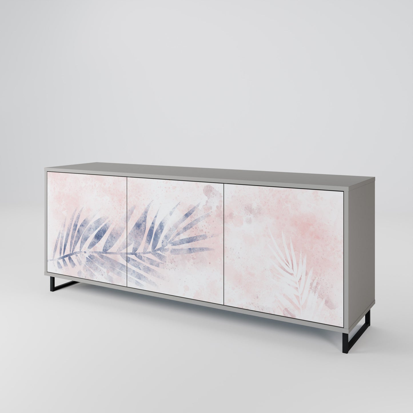 TIMELESS FLOAT 3-Door Sideboard in Grey Finish