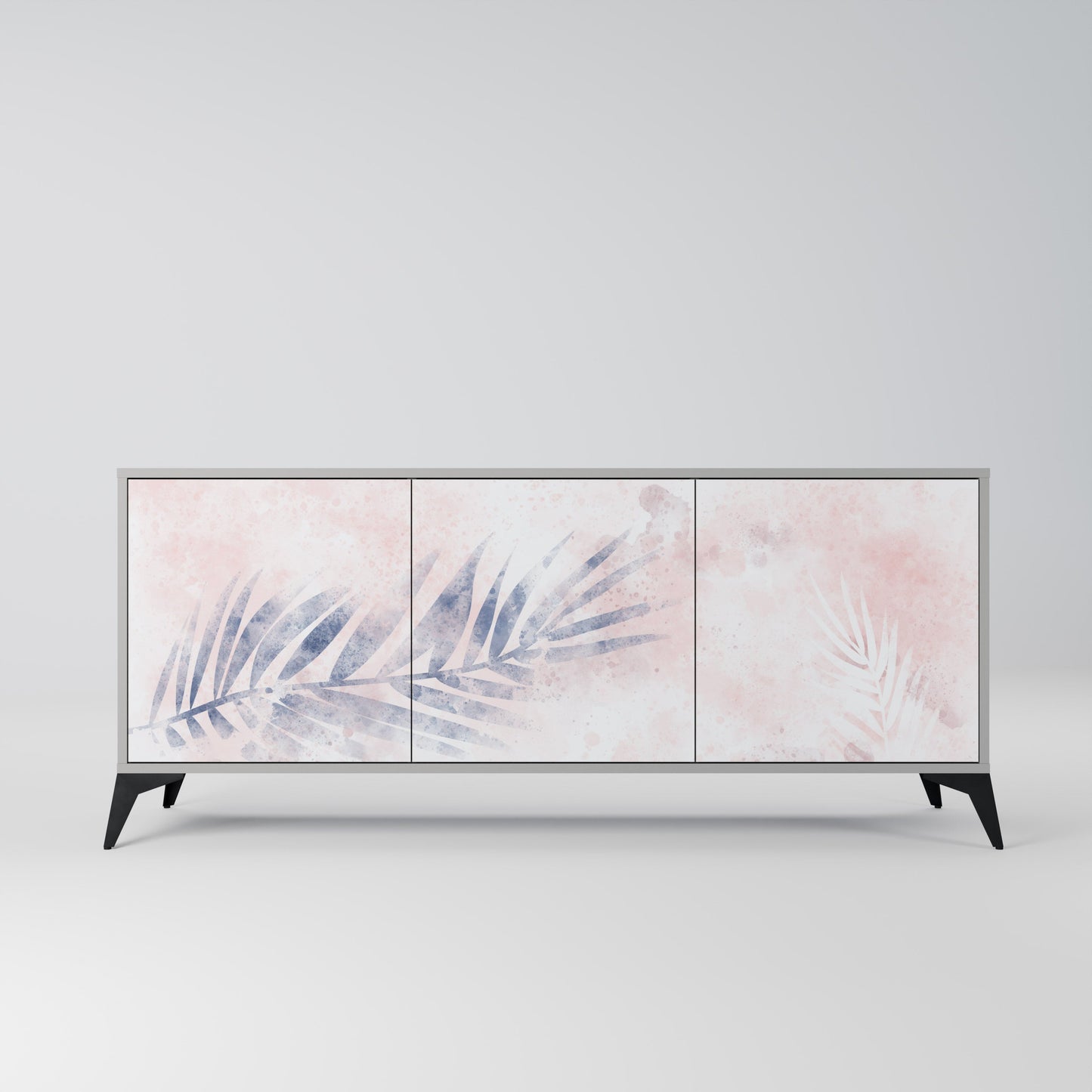 TIMELESS FLOAT 3-Door Sideboard in Grey Finish