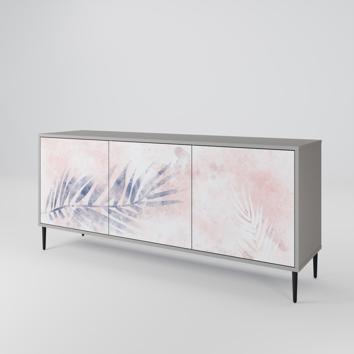 TIMELESS FLOAT 3-Door Sideboard in Grey Finish