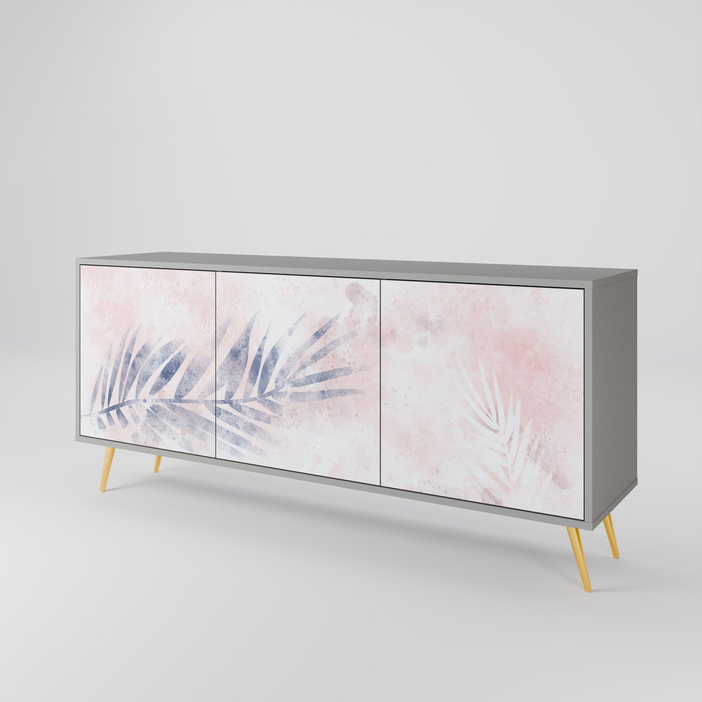 TIMELESS FLOAT 3-Door Sideboard in Grey Finish