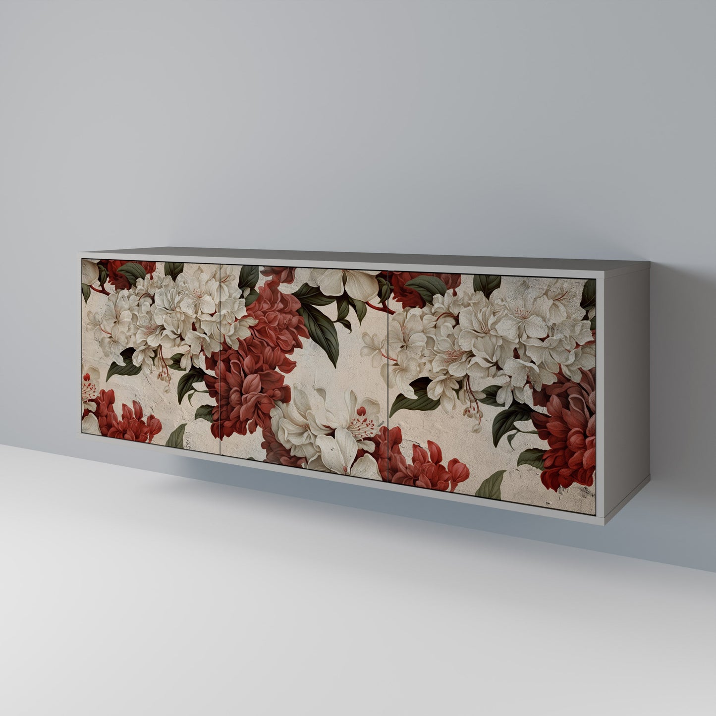 EPHEMERAL DAYS 3-Door Sideboard in Grey Finish