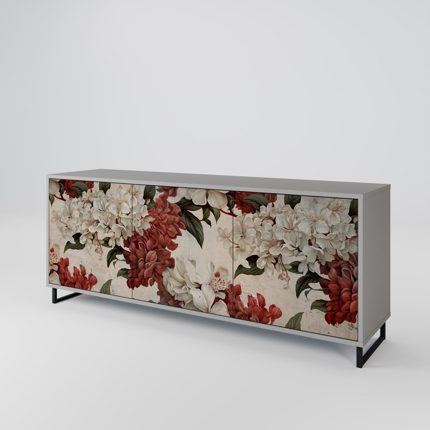 EPHEMERAL DAYS 3-Door Sideboard in Grey Finish