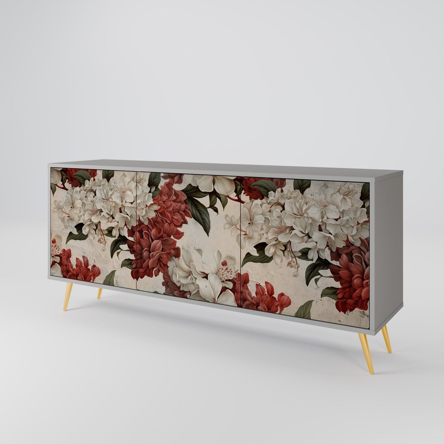 EPHEMERAL DAYS 3-Door Sideboard in Grey Finish