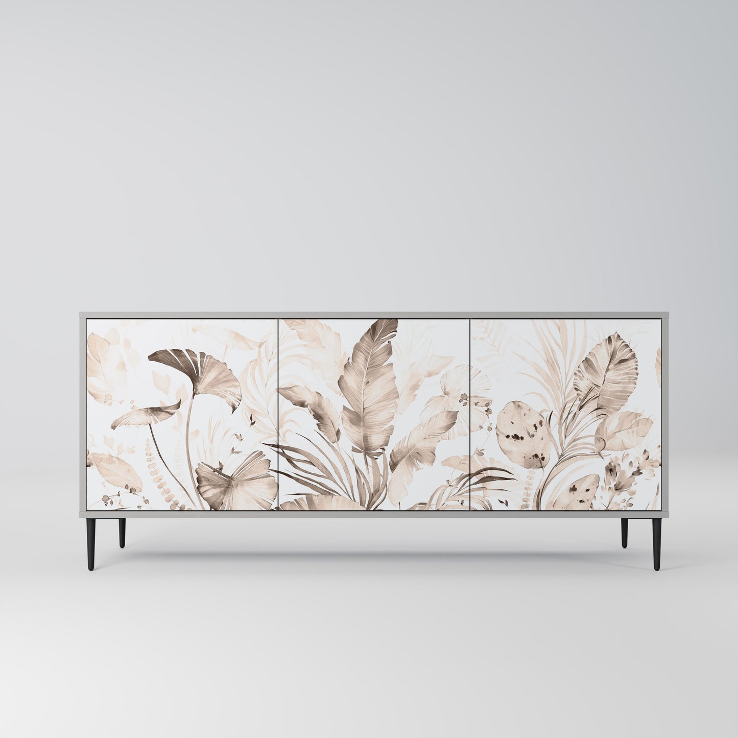 WILD TENDERNESS 3-Door Sideboard in Grey Finish