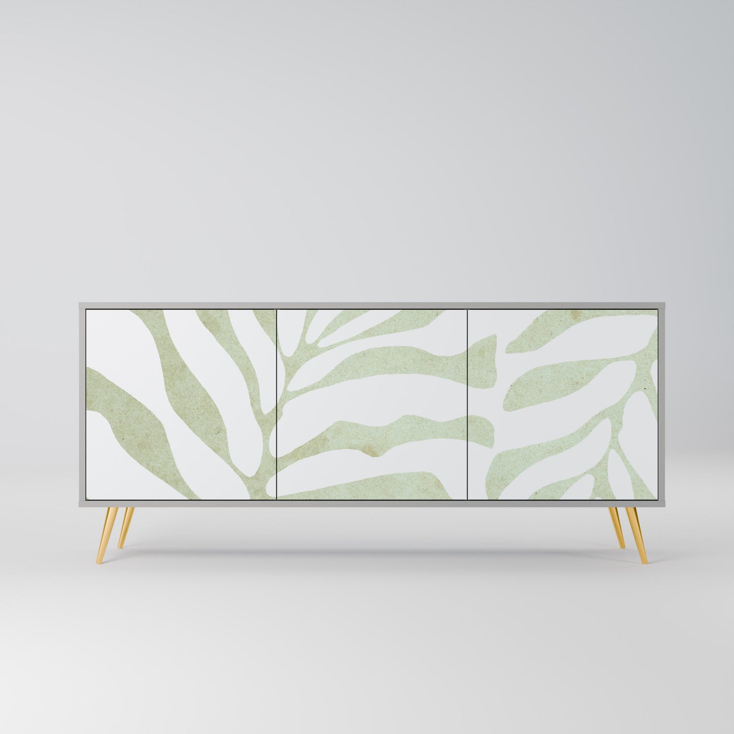 Credenza BOTANICAL SPARK a 3 ante in finitura grigia