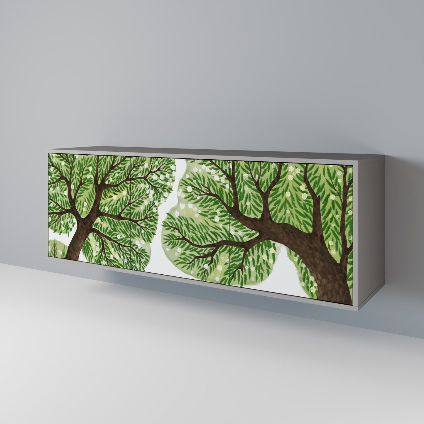 Credenza a 3 ante WILDERNESS DASH in finitura grigia