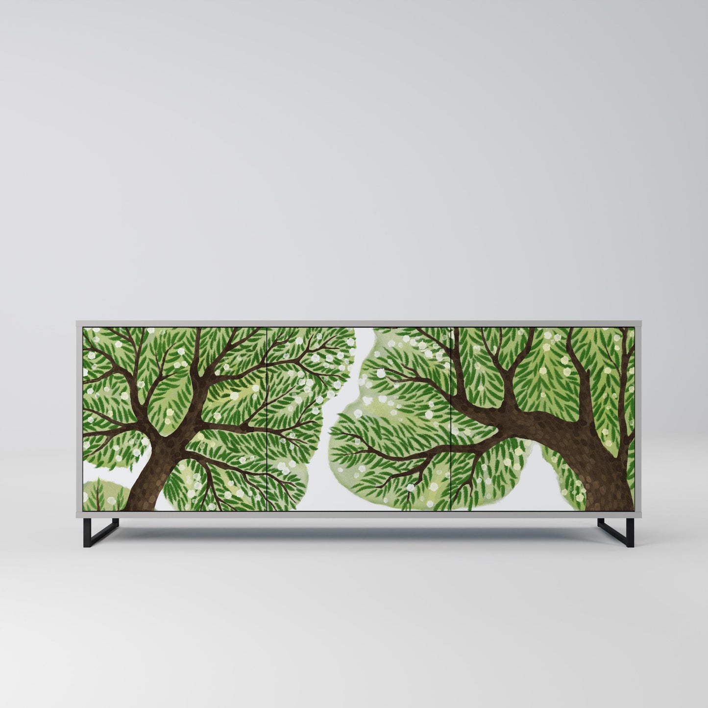 Credenza a 3 ante WILDERNESS DASH in finitura grigia