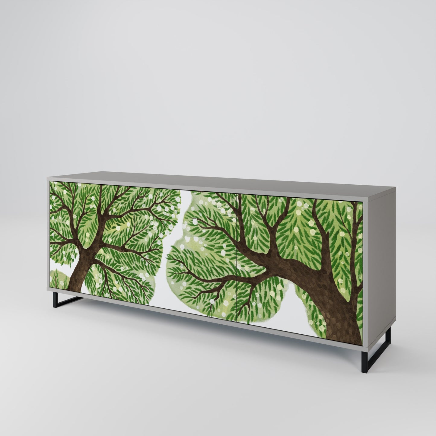 Credenza a 3 ante WILDERNESS DASH in finitura grigia