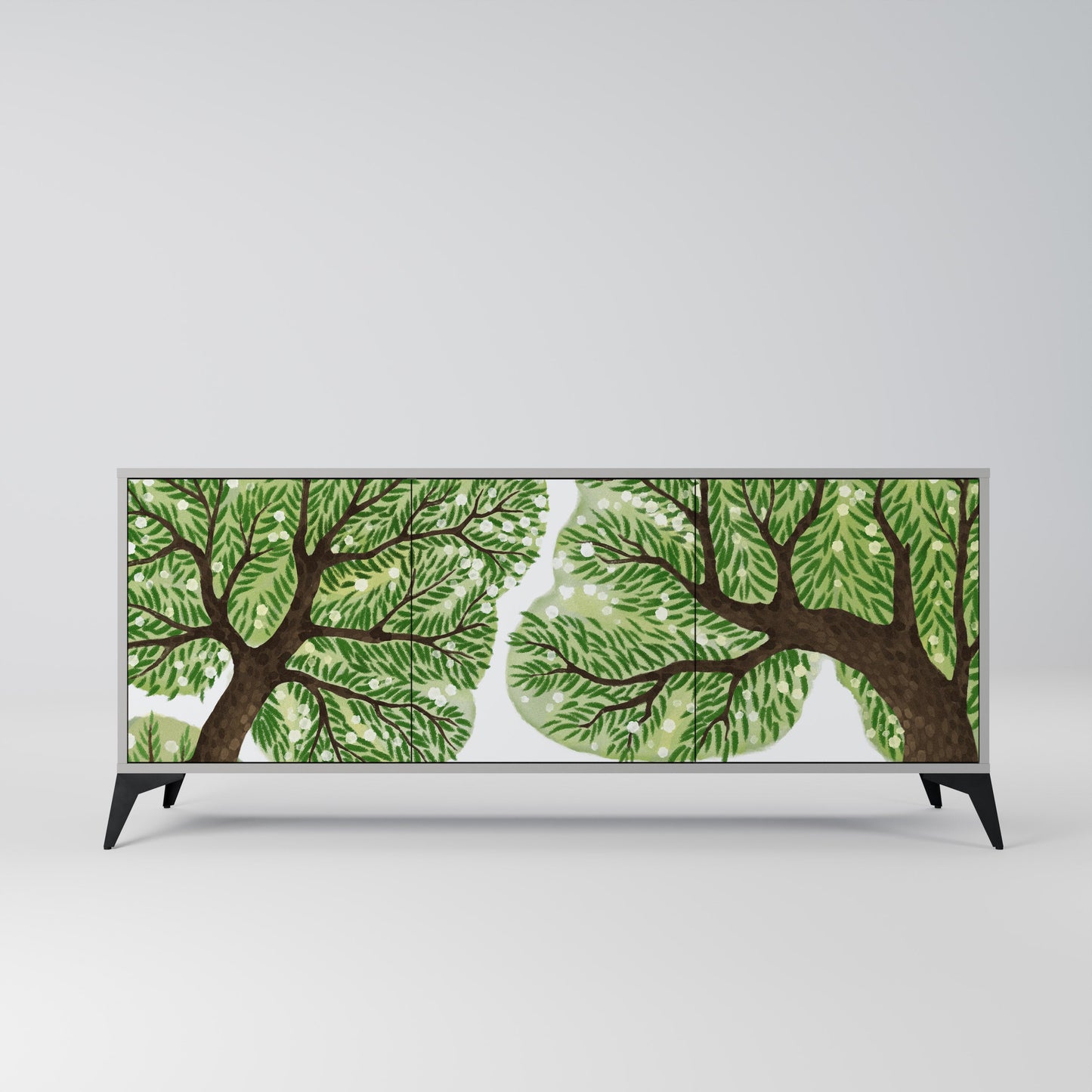 Credenza a 3 ante WILDERNESS DASH in finitura grigia