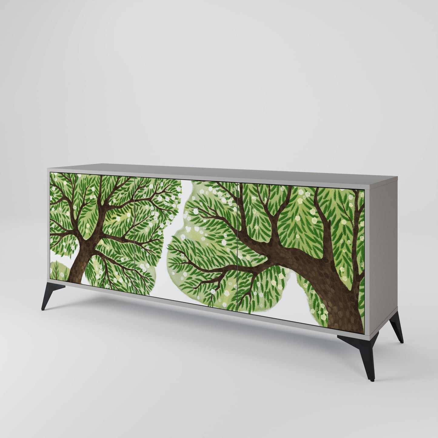 Credenza a 3 ante WILDERNESS DASH in finitura grigia