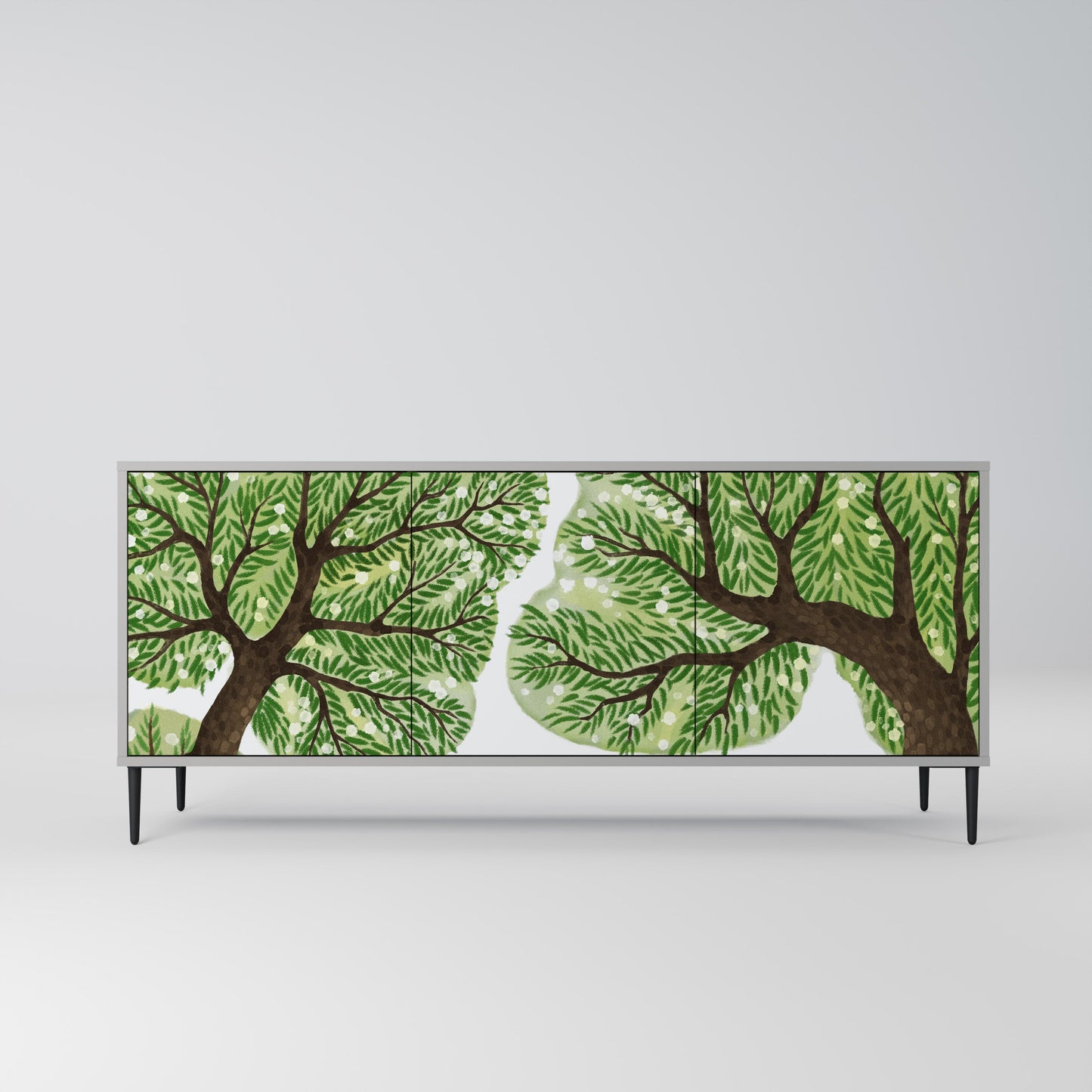 Credenza a 3 ante WILDERNESS DASH in finitura grigia