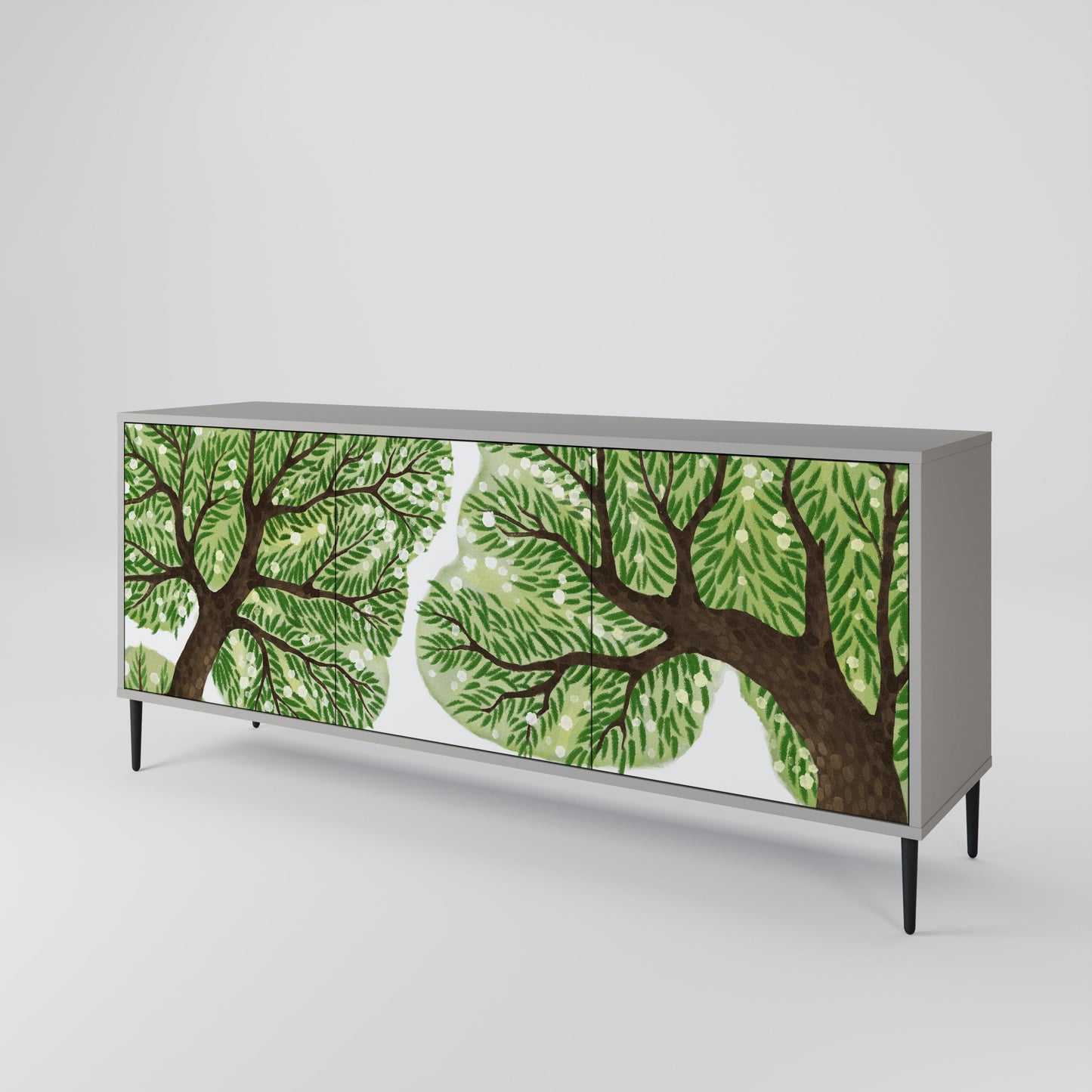 Credenza a 3 ante WILDERNESS DASH in finitura grigia