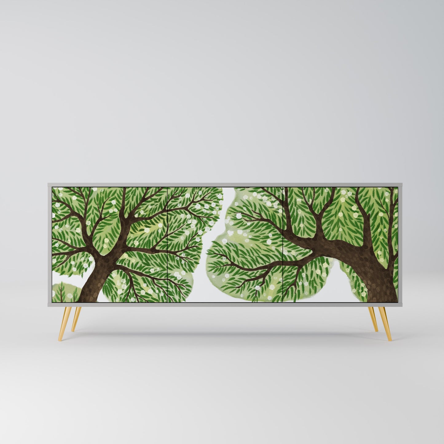 Credenza a 3 ante WILDERNESS DASH in finitura grigia