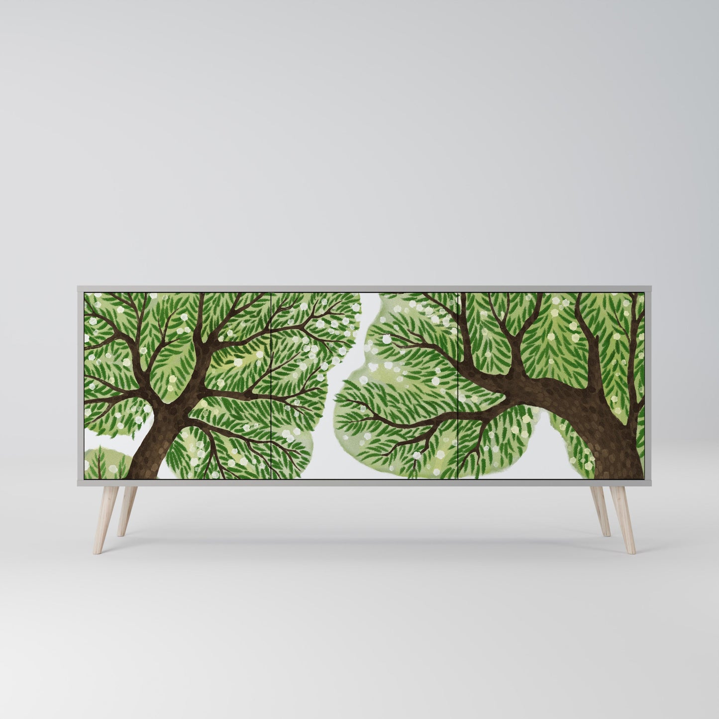 Credenza a 3 ante WILDERNESS DASH in finitura grigia