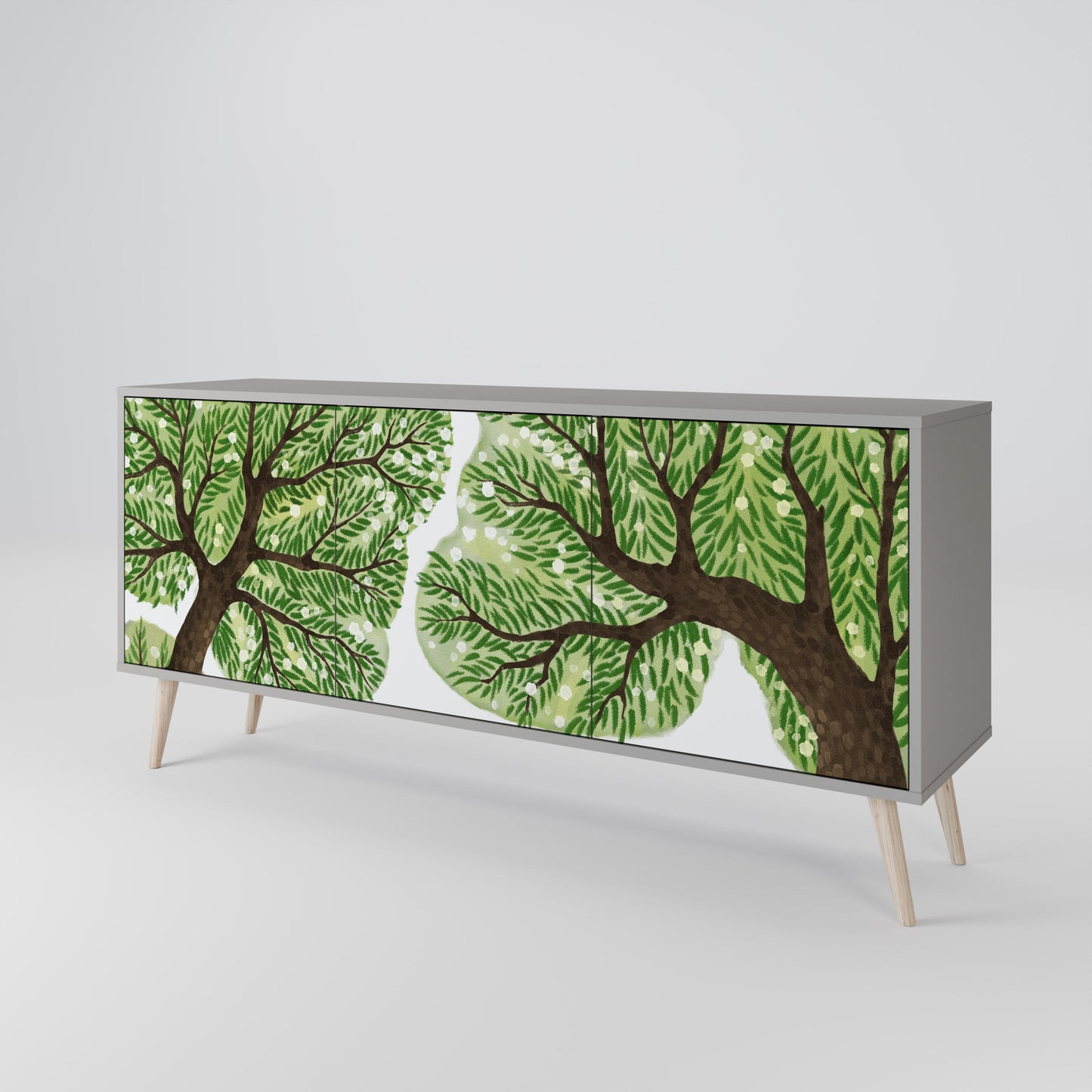 Credenza a 3 ante WILDERNESS DASH in finitura grigia