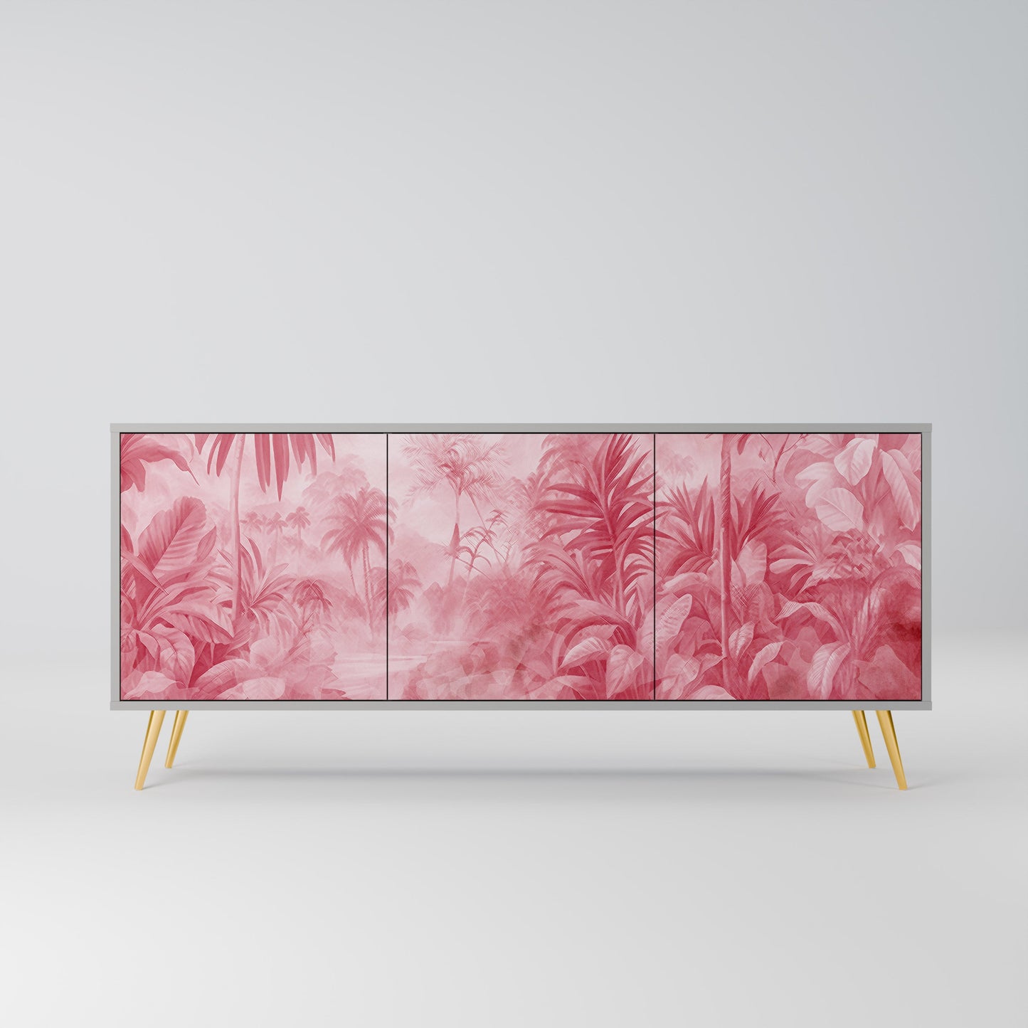 SWEET TROPICS 3-Door Sideboard in Grey Finish