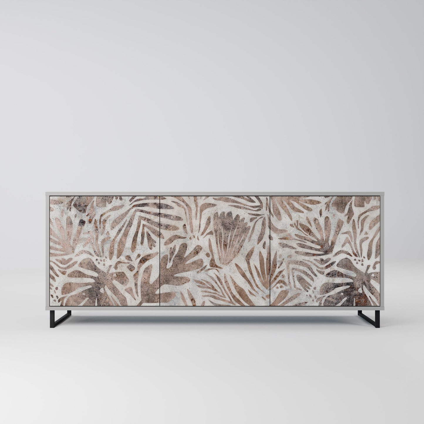 PASSING TIME 3-Door Sideboard in Grey Finish