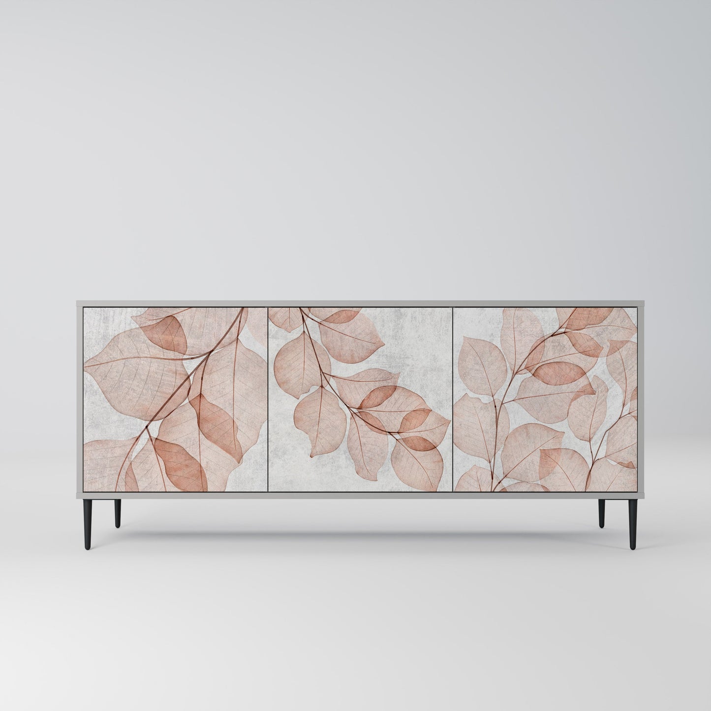 Credenza AUTUMN FRAGILITÀ a 3 ante in finitura grigia