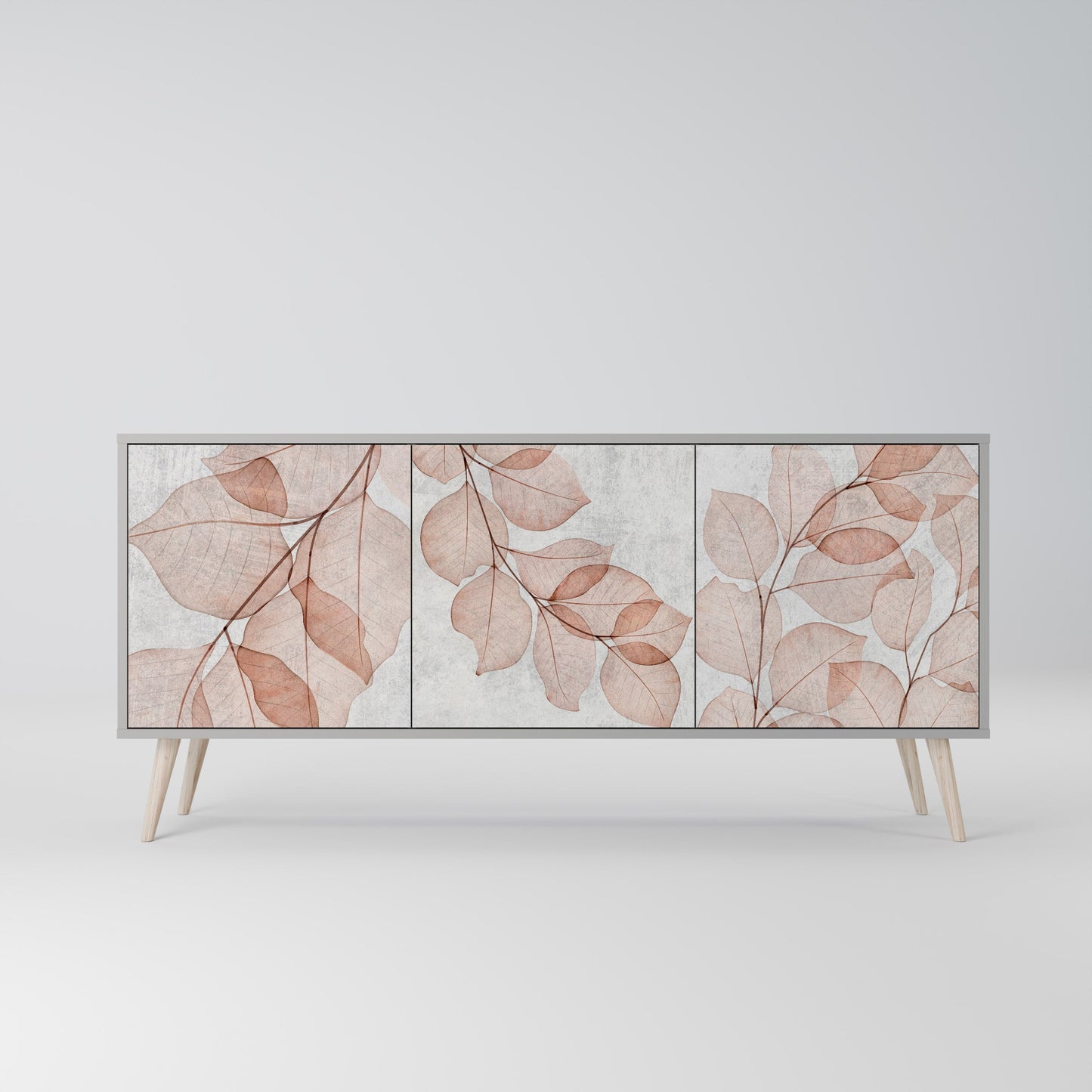 Credenza AUTUMN FRAGILITÀ a 3 ante in finitura grigia