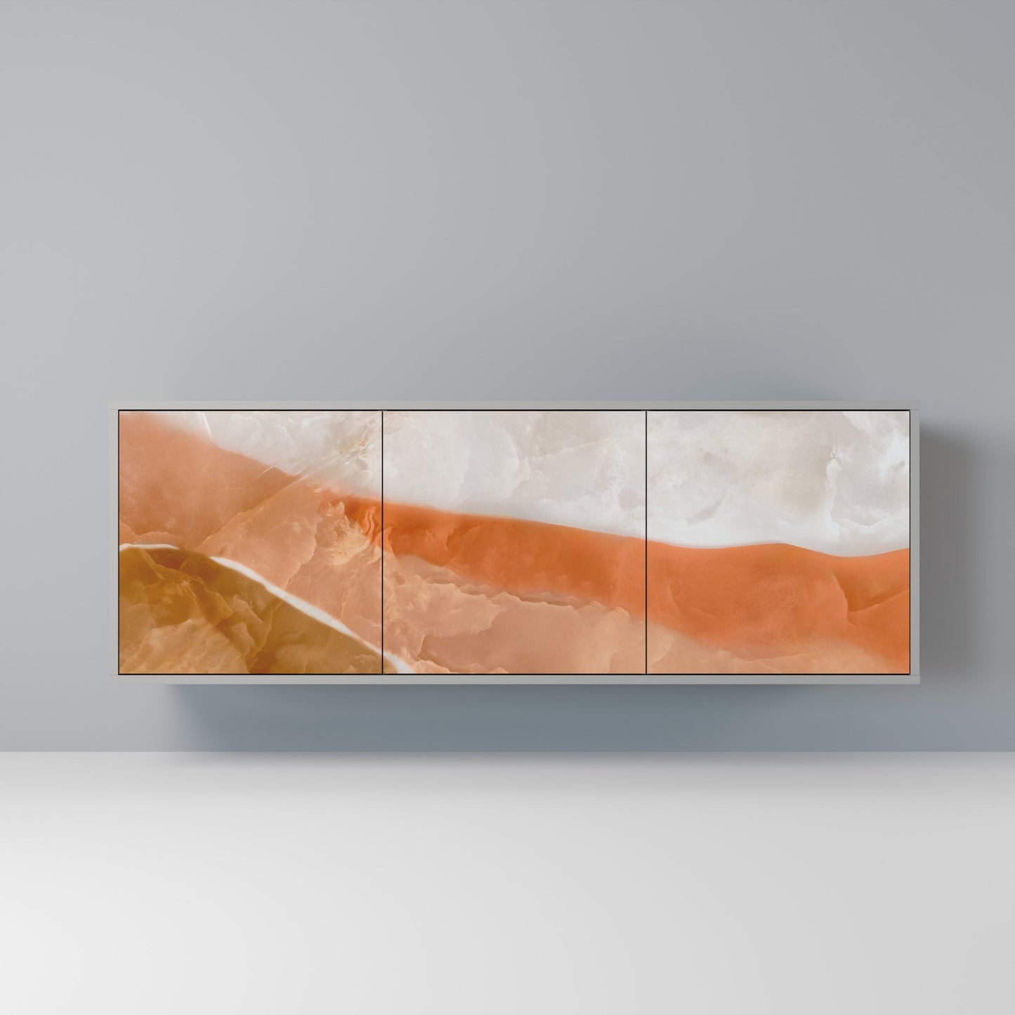Credenza a 3 ante SANDHILLS SPLENDOUR in finitura grigia