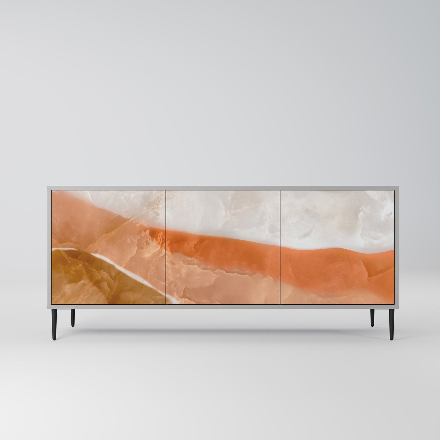 Credenza a 3 ante SANDHILLS SPLENDOUR in finitura grigia
