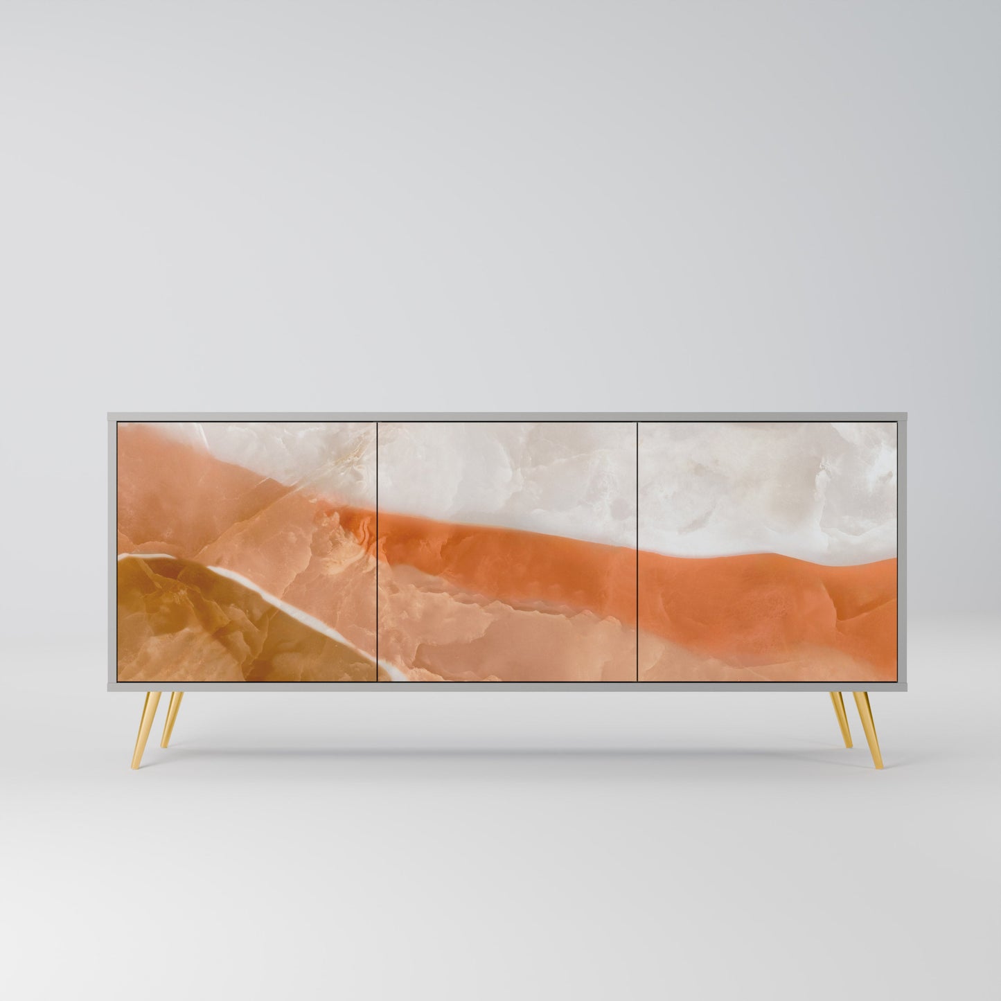 Credenza a 3 ante SANDHILLS SPLENDOUR in finitura grigia