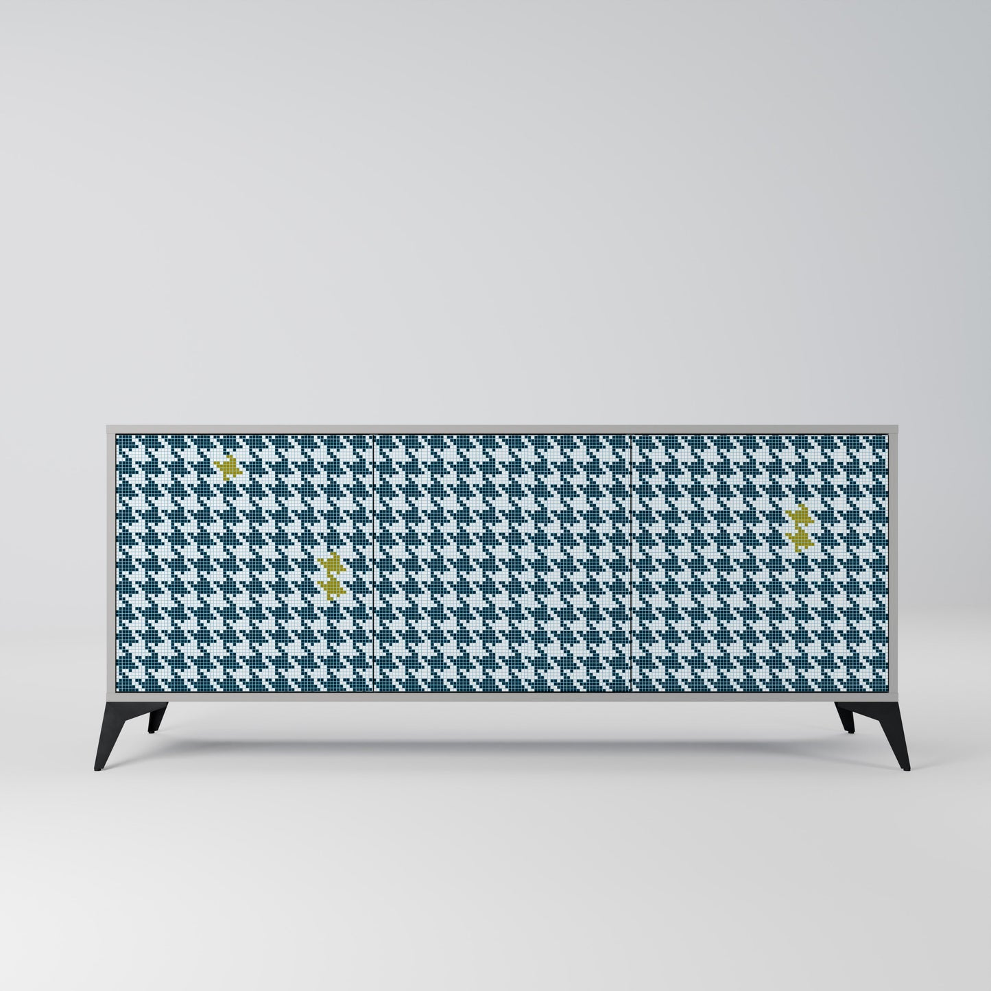 OUT OF CONTEXT 3-Door Sideboard in Grey Finish