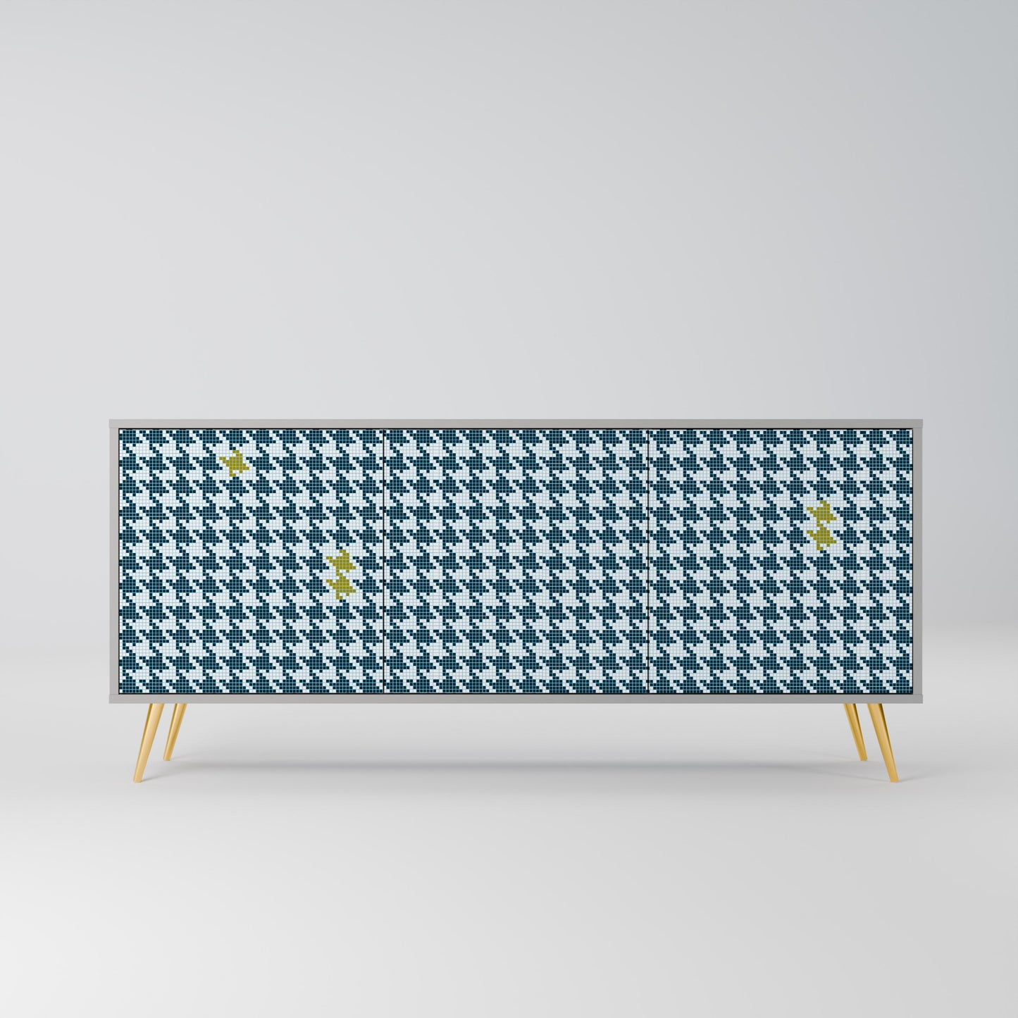 OUT OF CONTEXT 3-Door Sideboard in Grey Finish