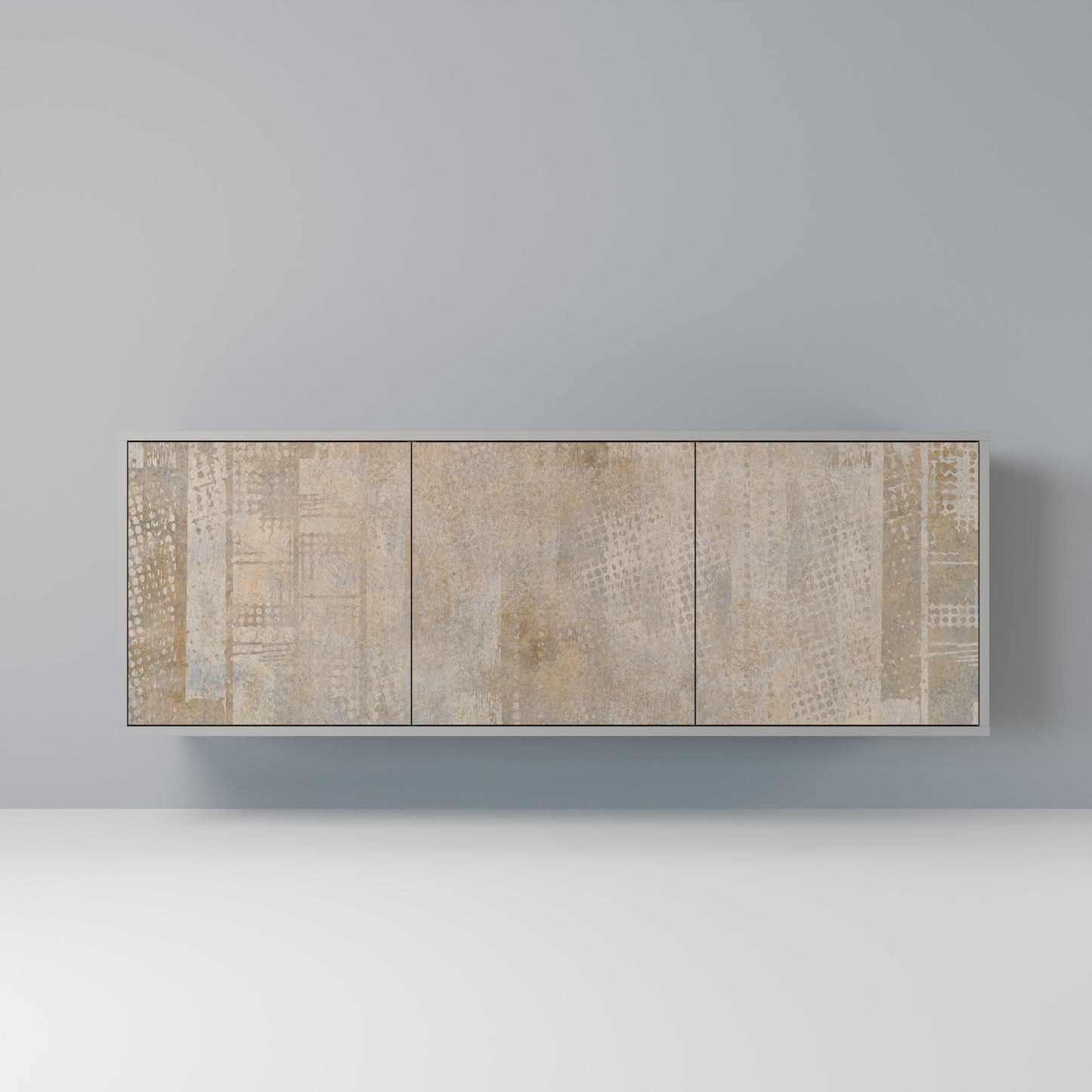 ERRORE SCHERMO Credenza a 3 ante in finitura grigia