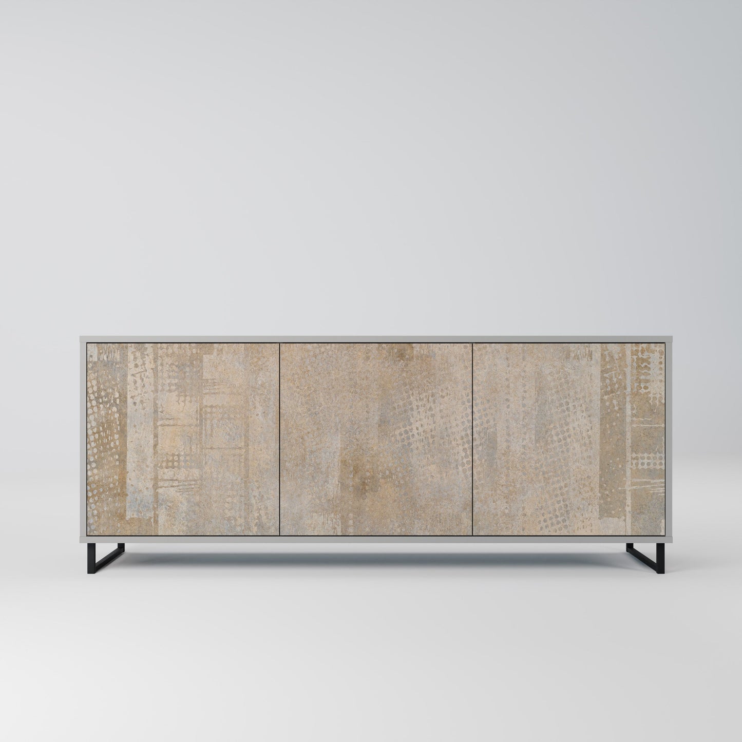 ERRORE SCHERMO Credenza a 3 ante in finitura grigia