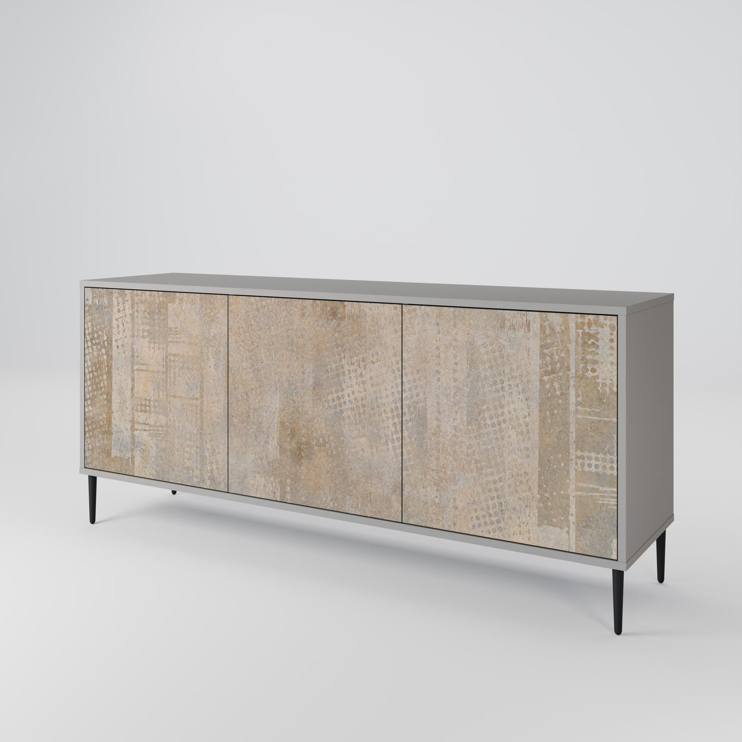 ERRORE SCHERMO Credenza a 3 ante in finitura grigia