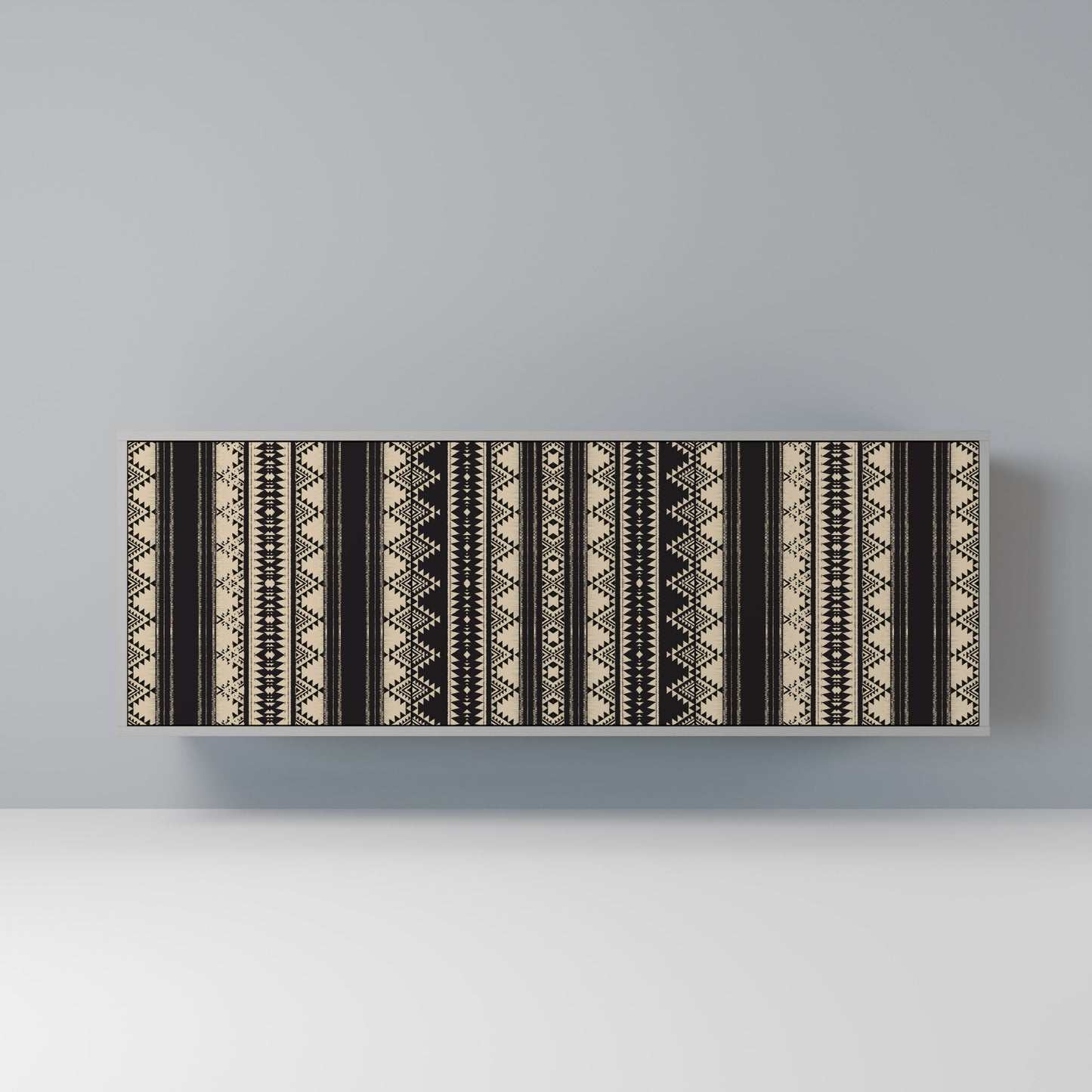 Credenza AZTEC a 3 ante in finitura grigia