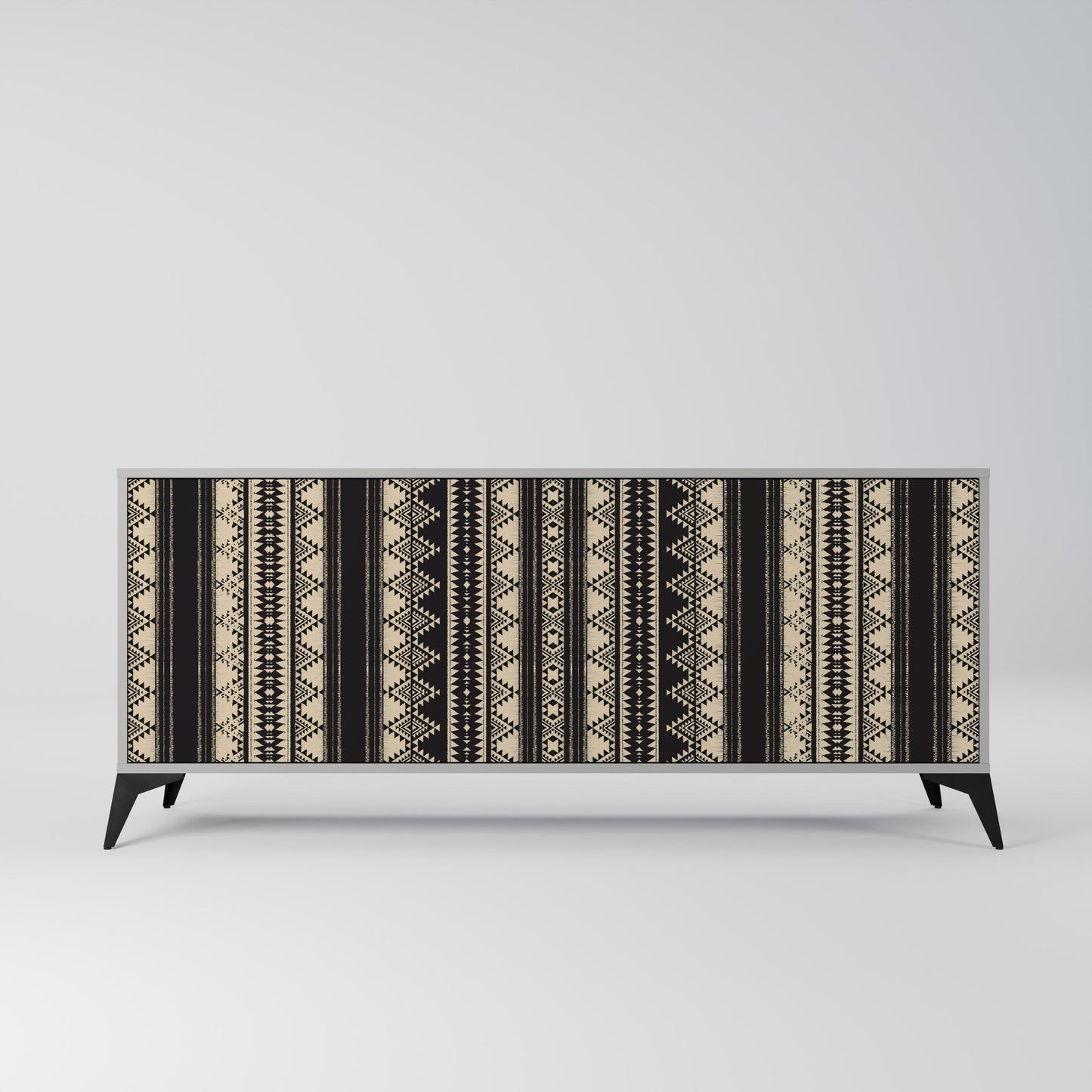 Credenza AZTEC a 3 ante in finitura grigia
