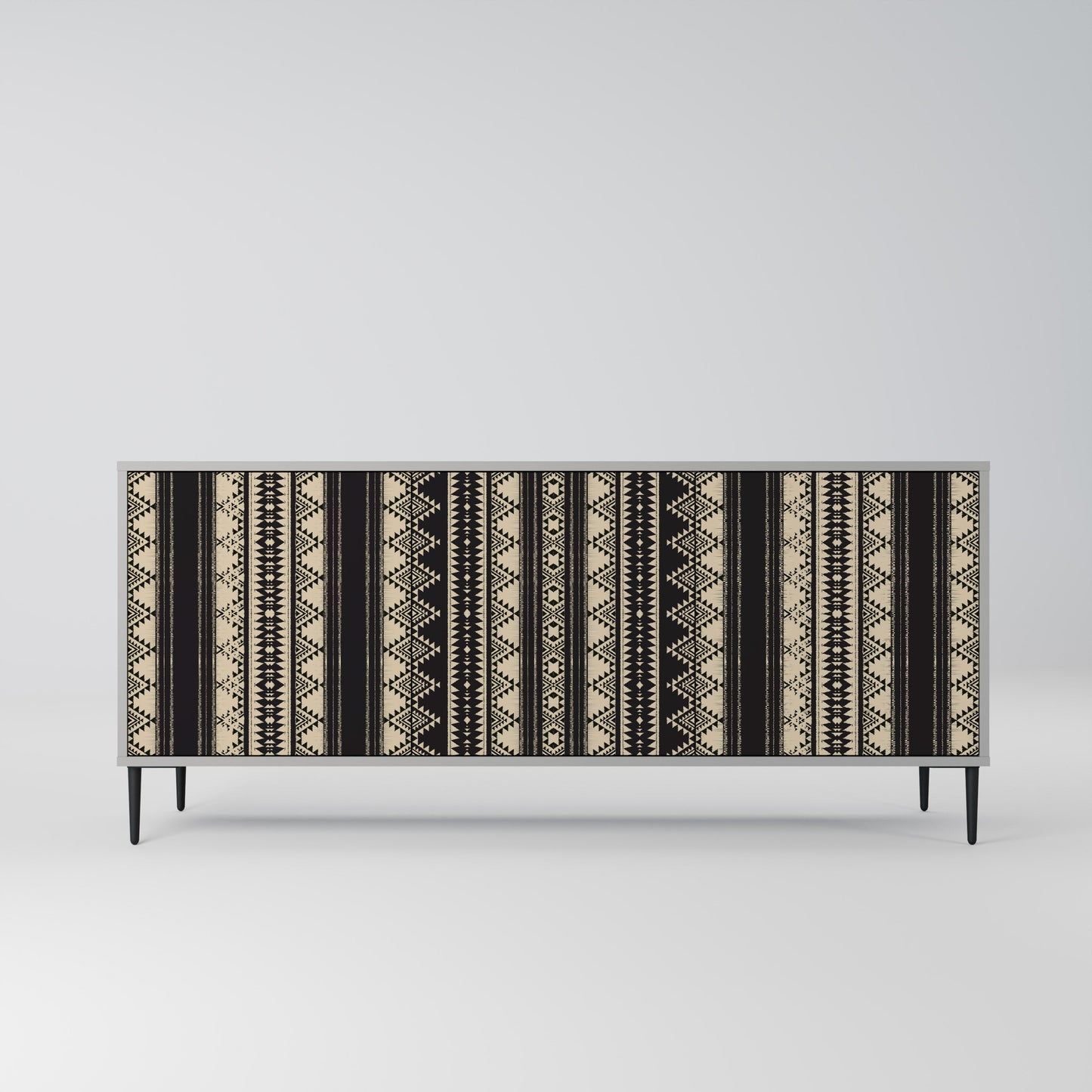Credenza AZTEC a 3 ante in finitura grigia