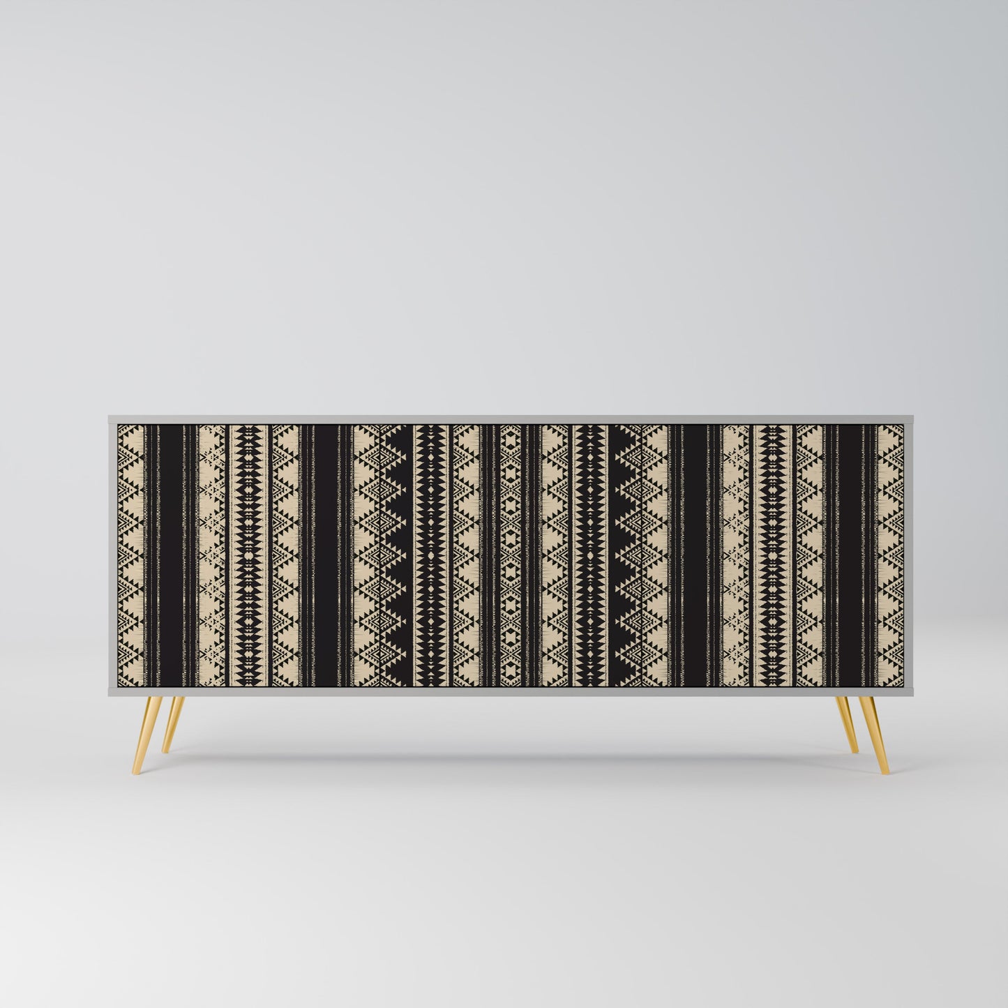 Credenza AZTEC a 3 ante in finitura grigia