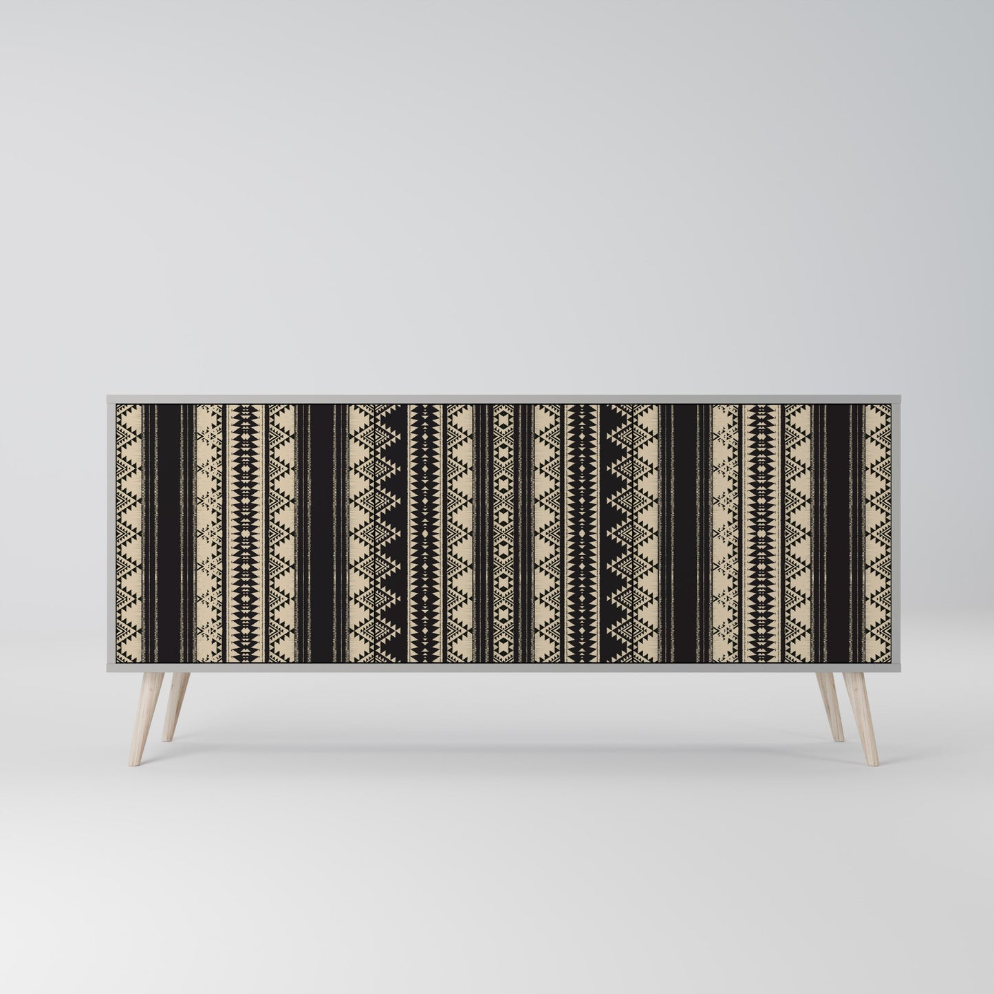 Credenza AZTEC a 3 ante in finitura grigia