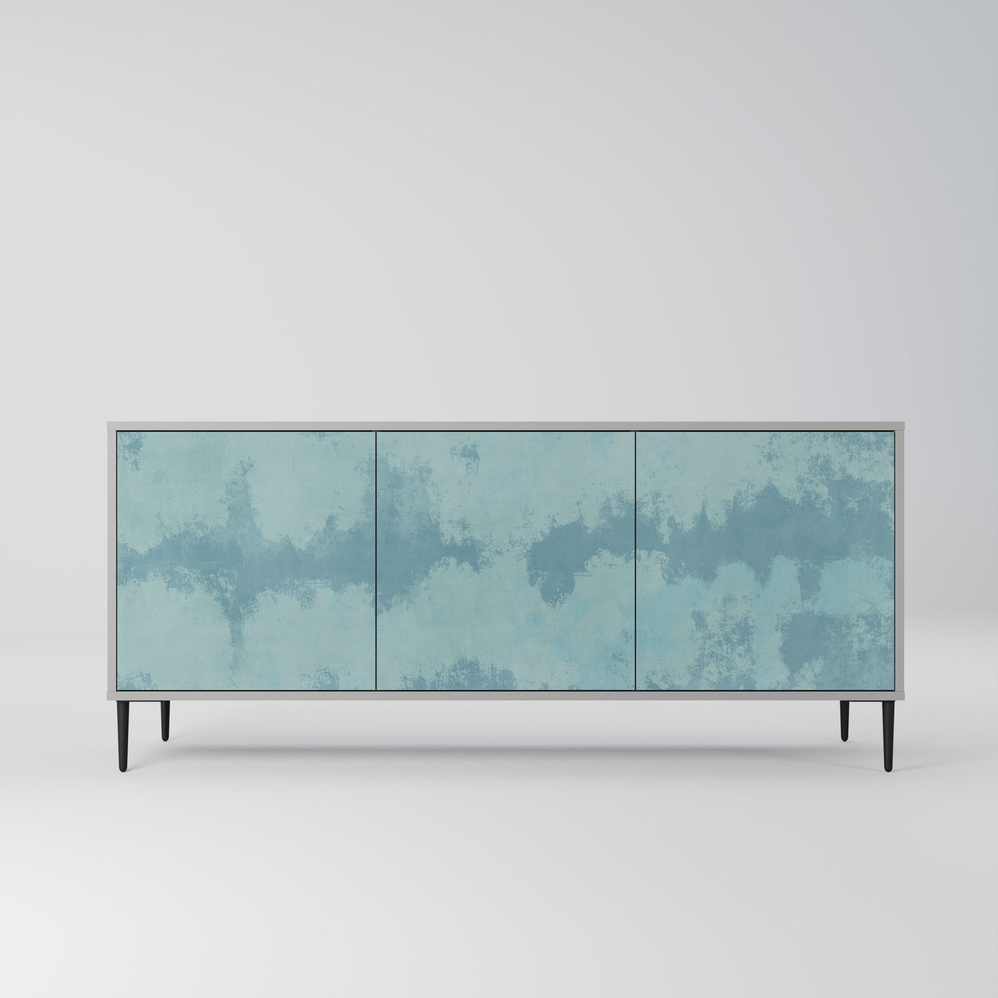Credenza a 3 ante SKY WASH in finitura grigia