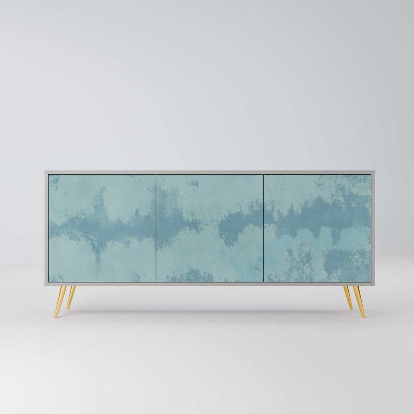 Credenza a 3 ante SKY WASH in finitura grigia